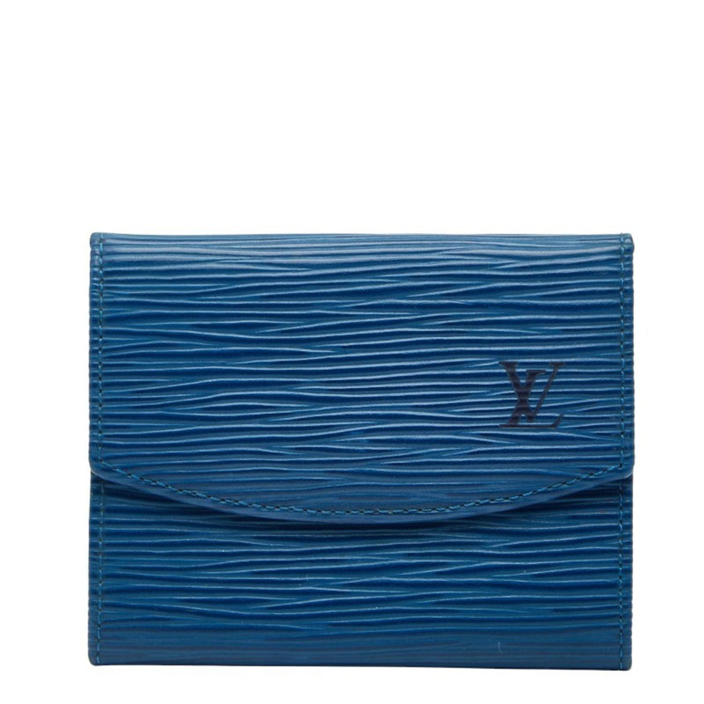 Louis Vuitton Epi Toledo Blue Leather Coin Purse/Coin Case