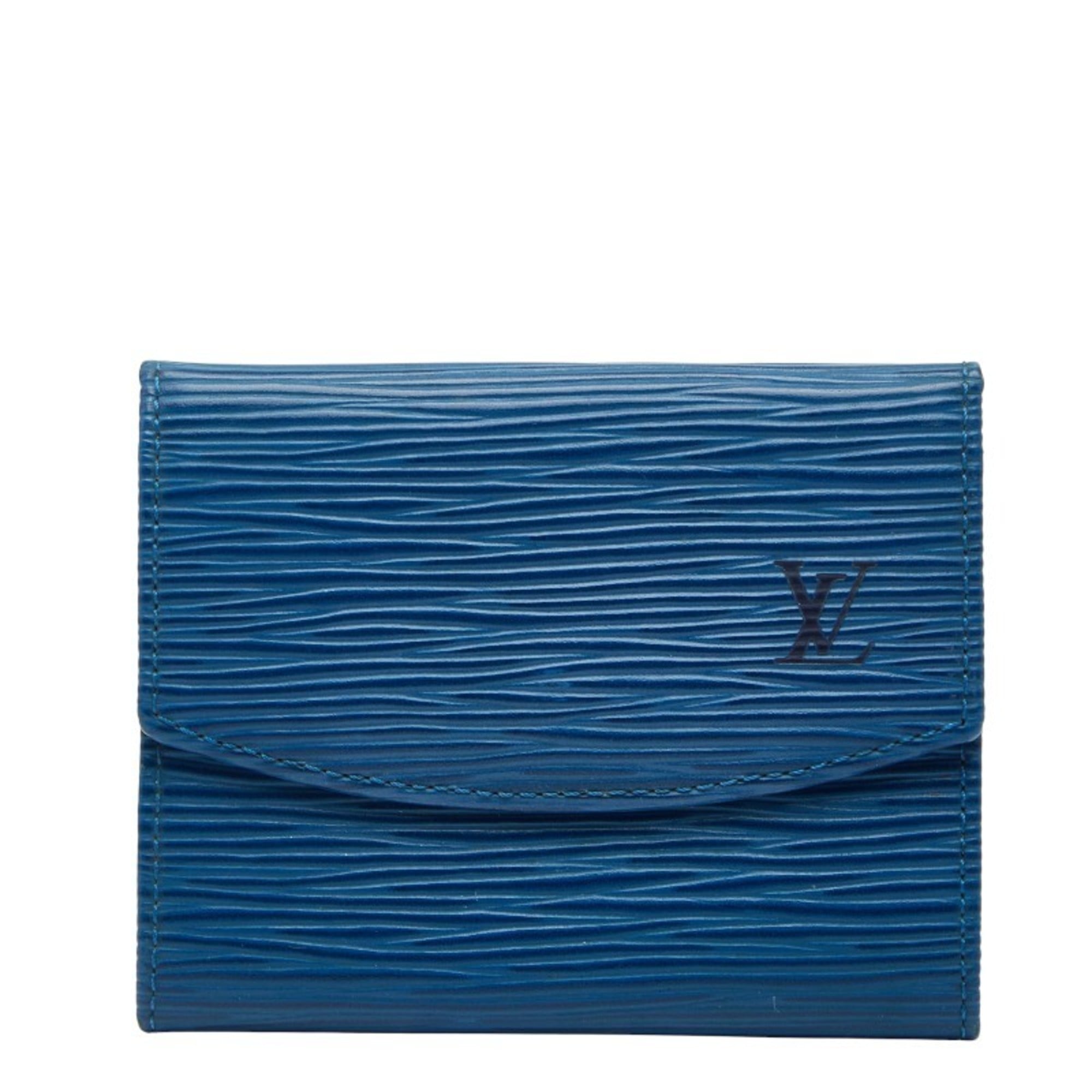 Louis Vuitton Epi Toledo Blue Leather Coin Purse/Coin Case