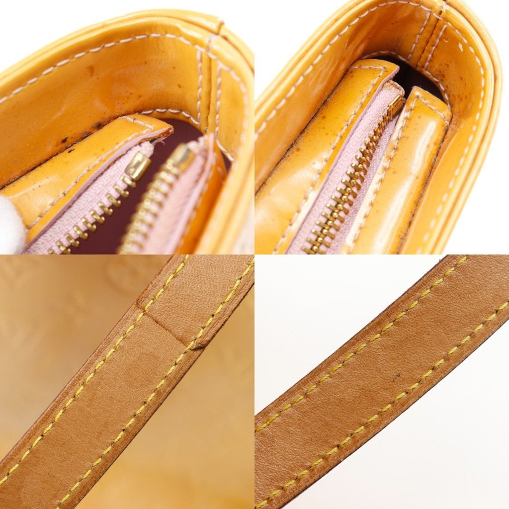 Louis Vuitton Rose Yellow Monogram Vernis Tote Bag