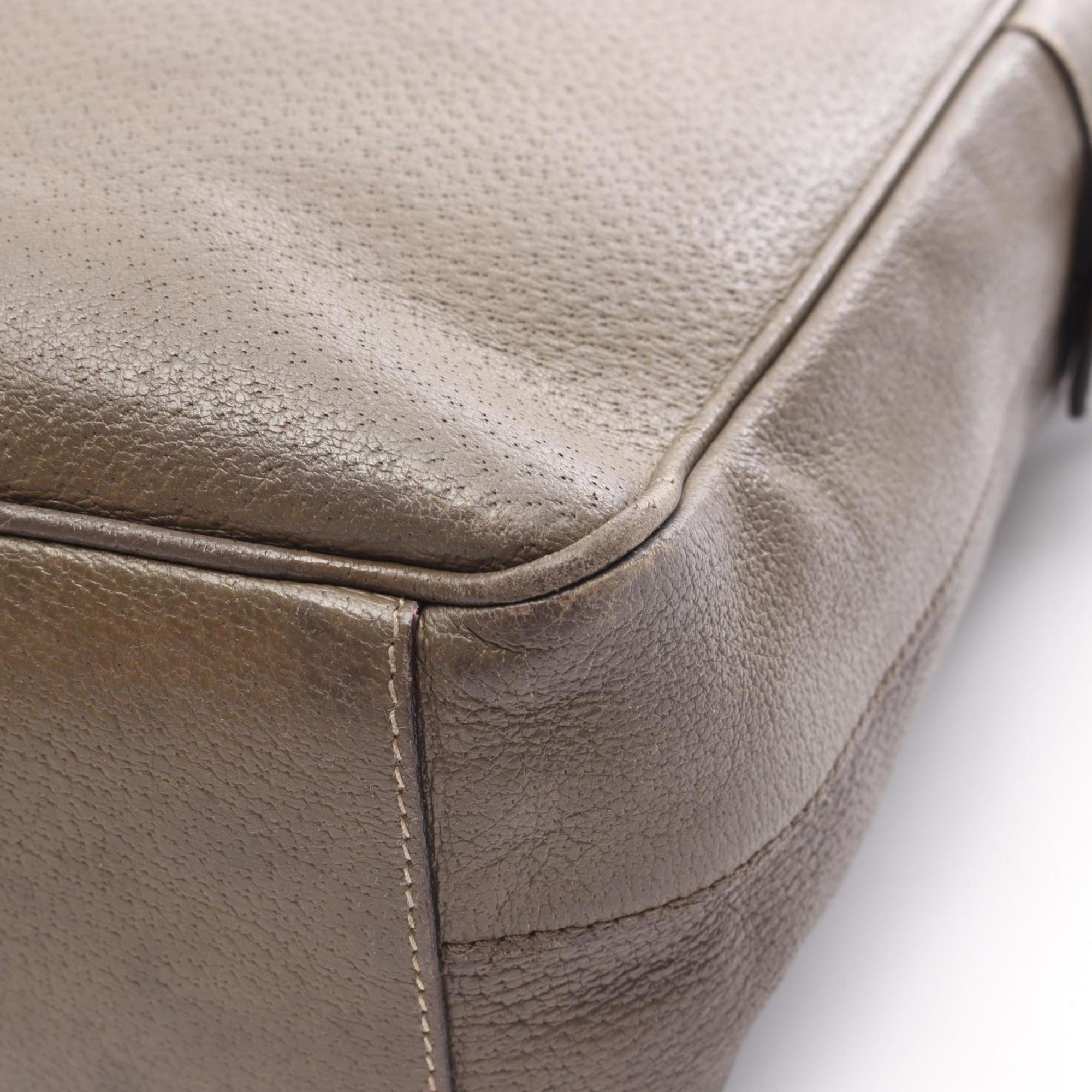Prada Brown Leather Shoulder Bag