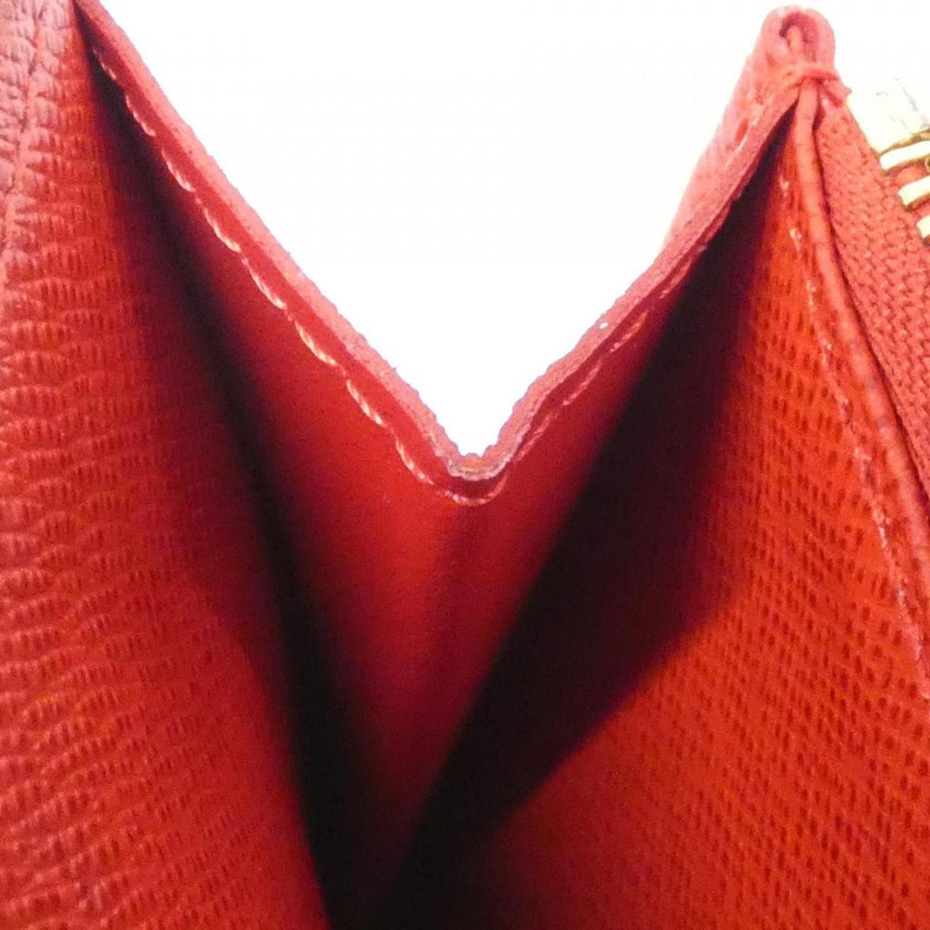 Louis Vuitton Marron Red Color Coated Canvas Long Wallet