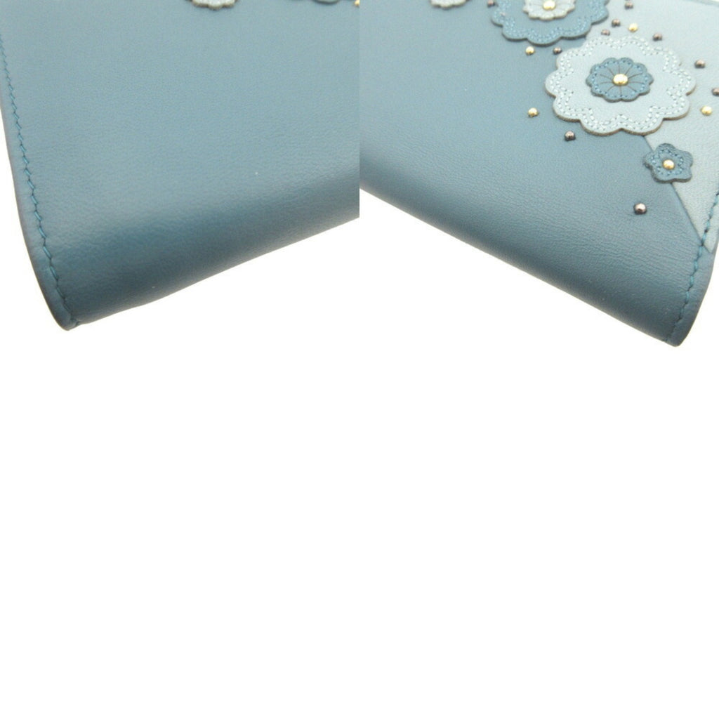 Bottega Veneta Blue Leather Wallet (Bi-Fold)