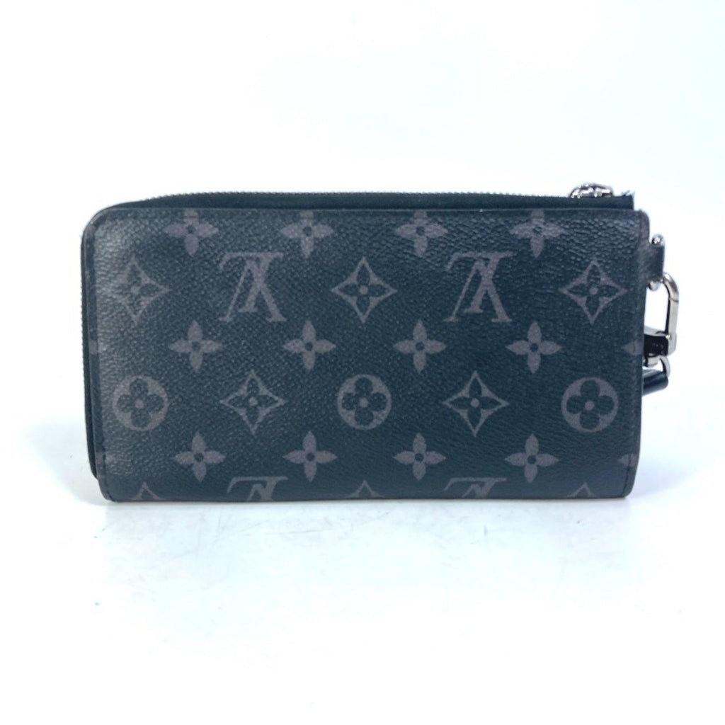 Louis Vuitton Monogram Eclipse Black Blue Monogram Eclipse Long Wallet