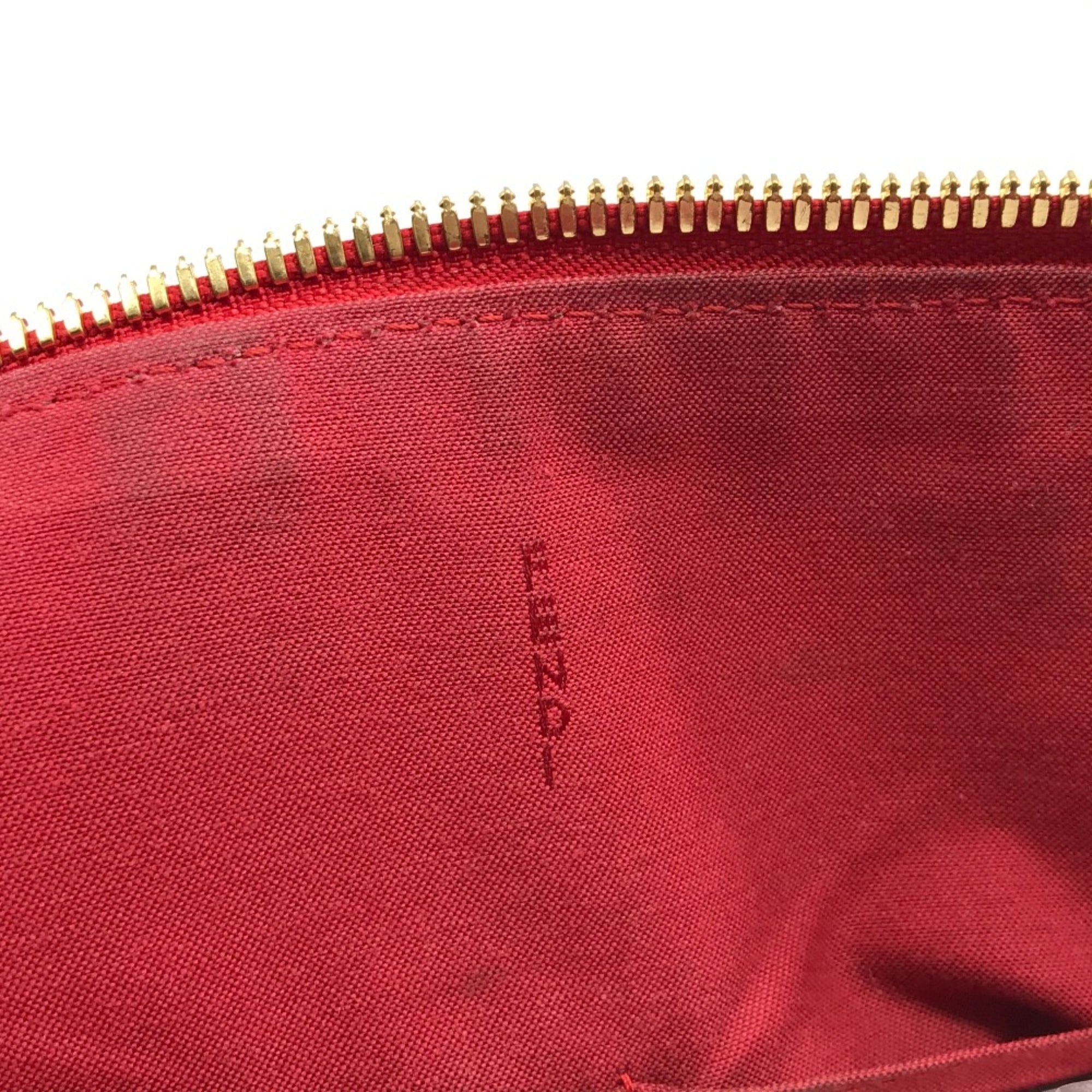 Fendi Red Leather Handbag