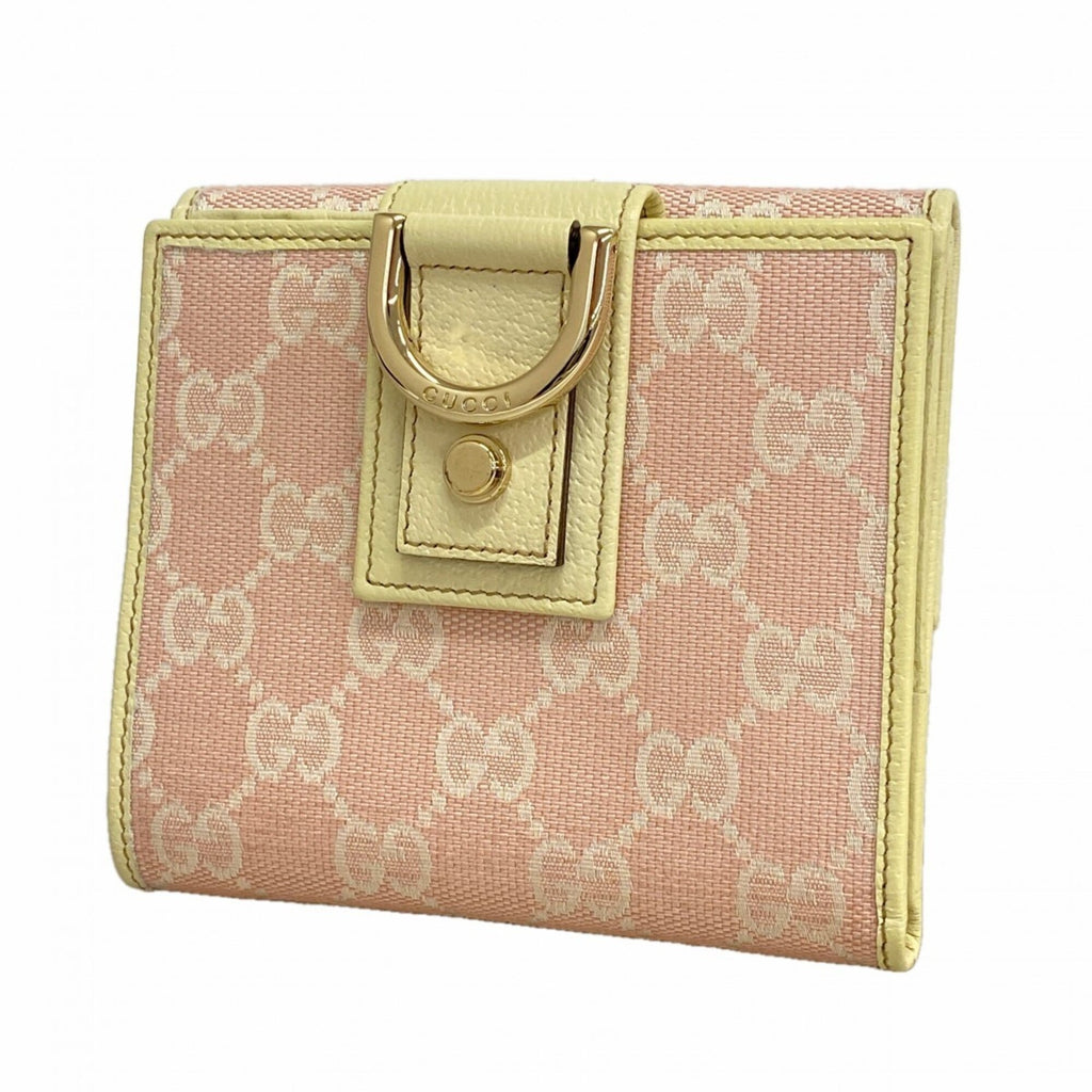 Gucci Pink Canvas Wallet (Bi-Fold) (Pre-Owned)