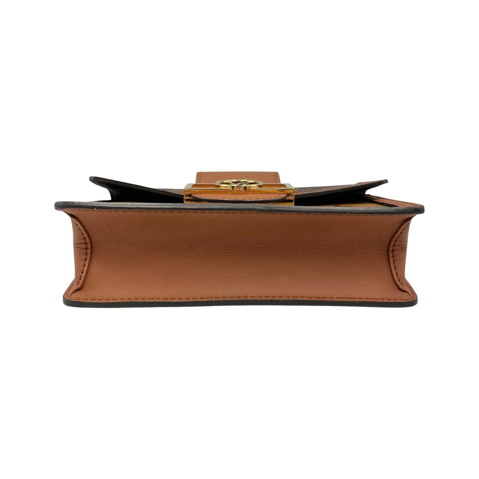 Louis Vuitton Brown Leather Shoulder Bag