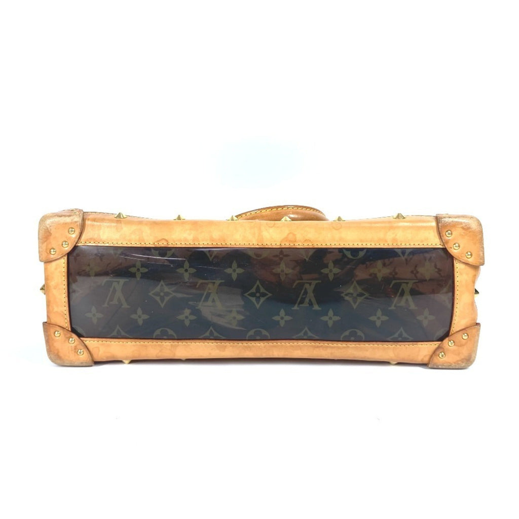 Louis Vuitton Brown Vinyl Shoulder Bag Tote Bag