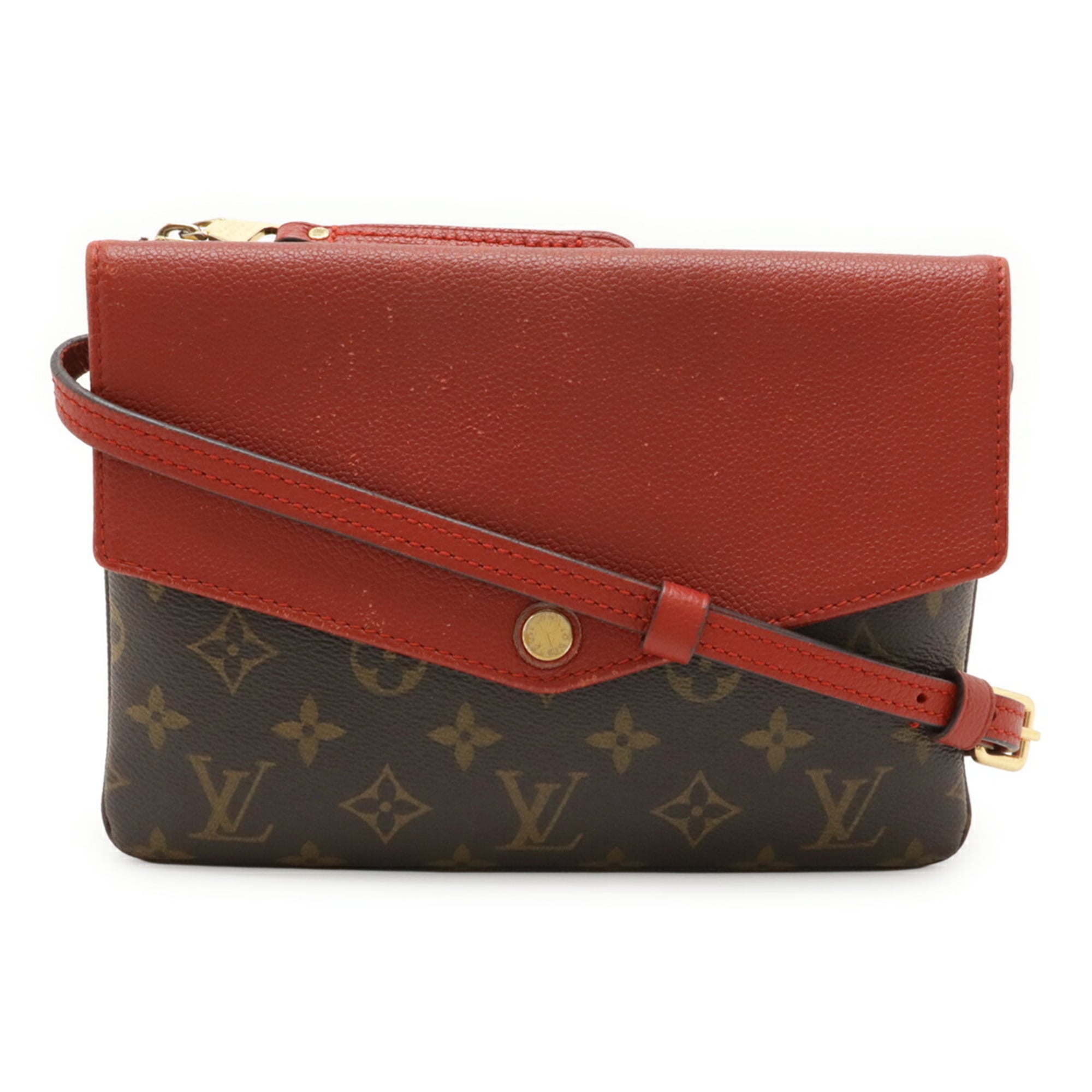 Louis Vuitton Cerise Monogram Canvas Leather Pochette Shoulder Bag