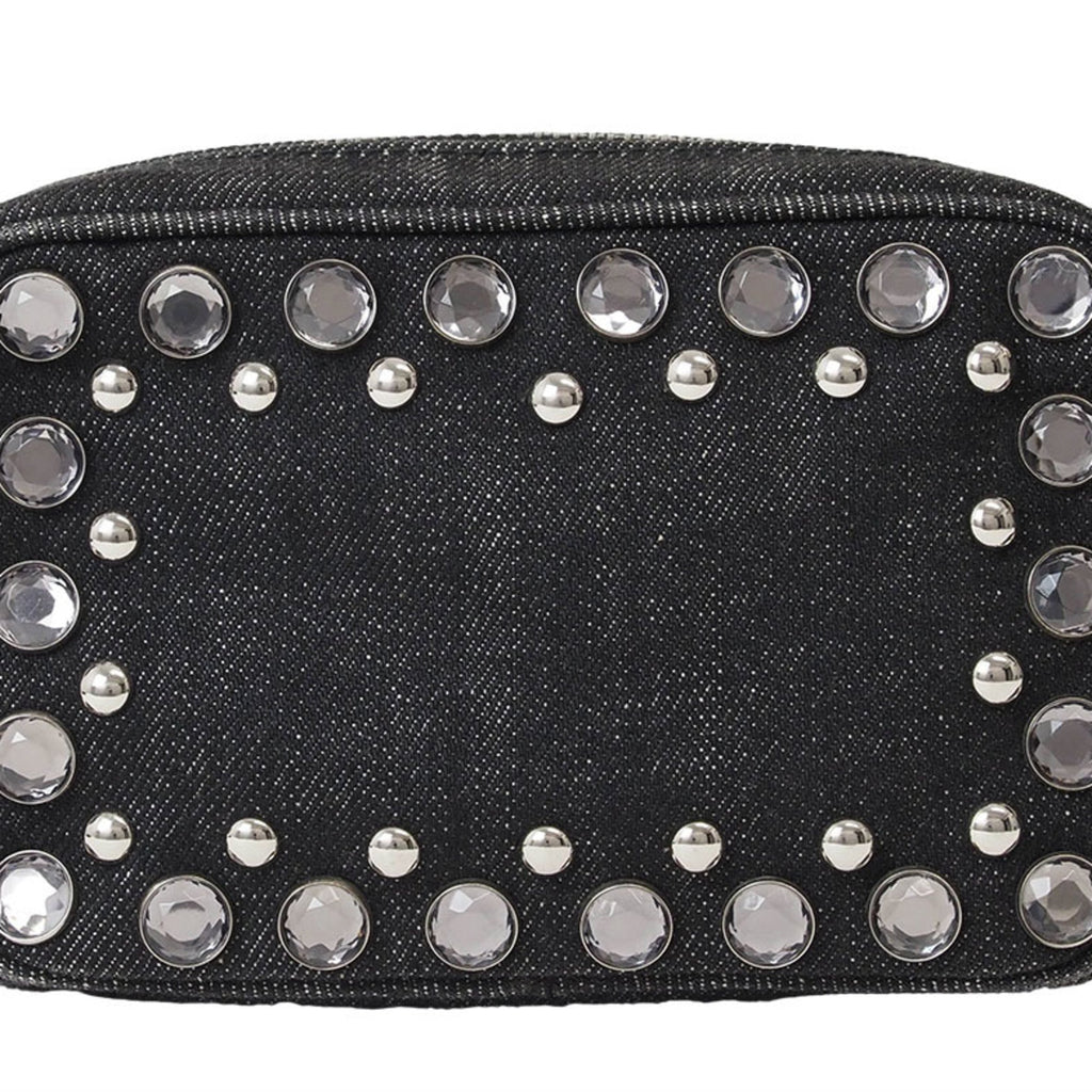 Prada Black Cotton Pochette Pouch Shoulder Bag