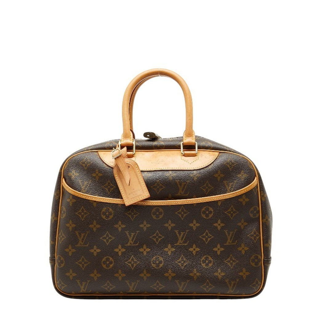 Louis Vuitton Brown Pvc Leather Handbag