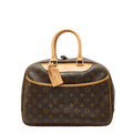 Louis Vuitton Brown Pvc Leather Handbag