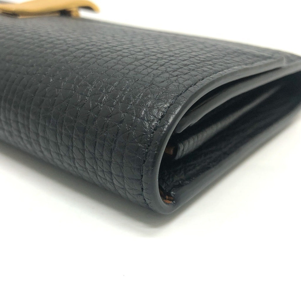 Bottega Veneta Black Leather Long Wallet (Bi-Fold)