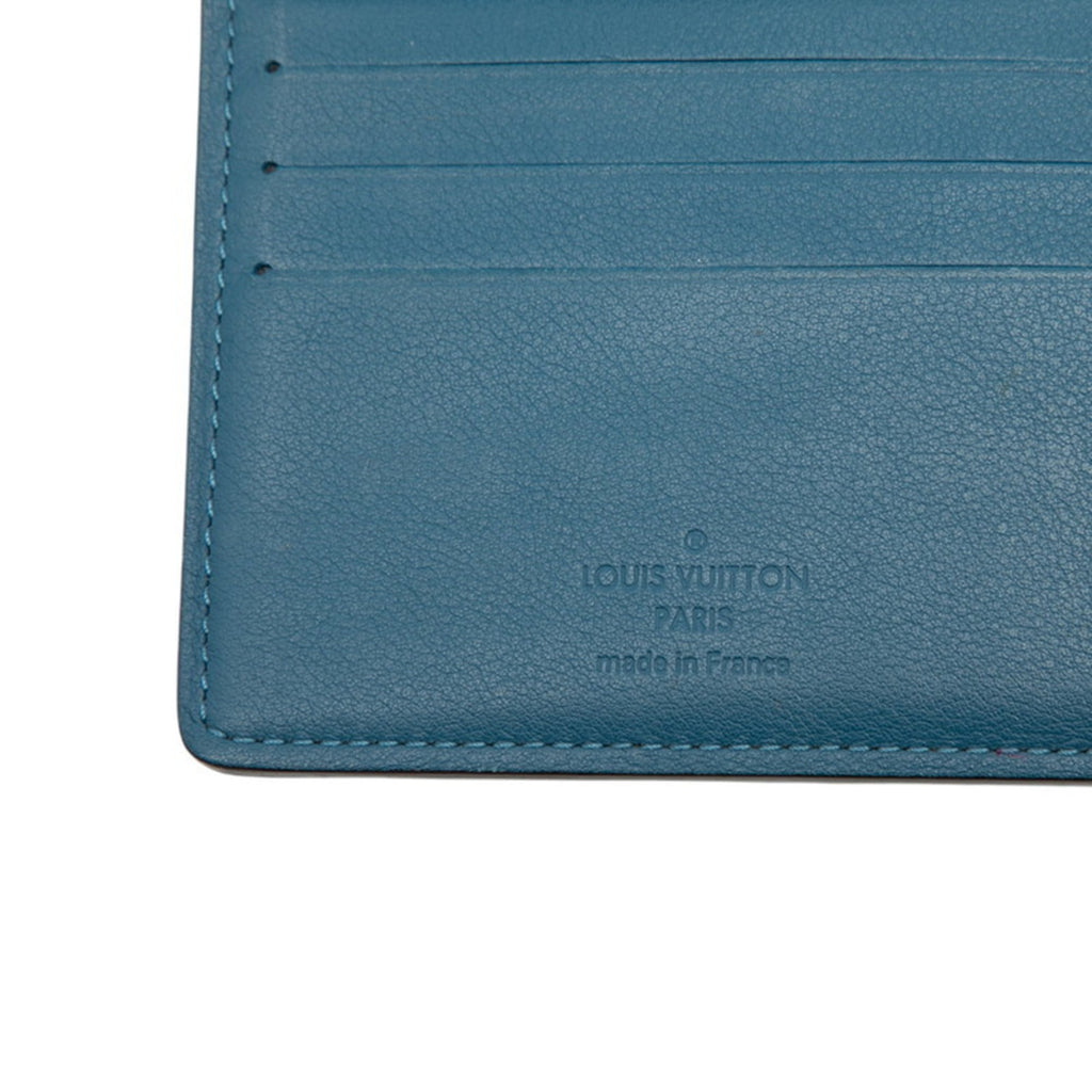 Louis Vuitton Blue Leather Wallet