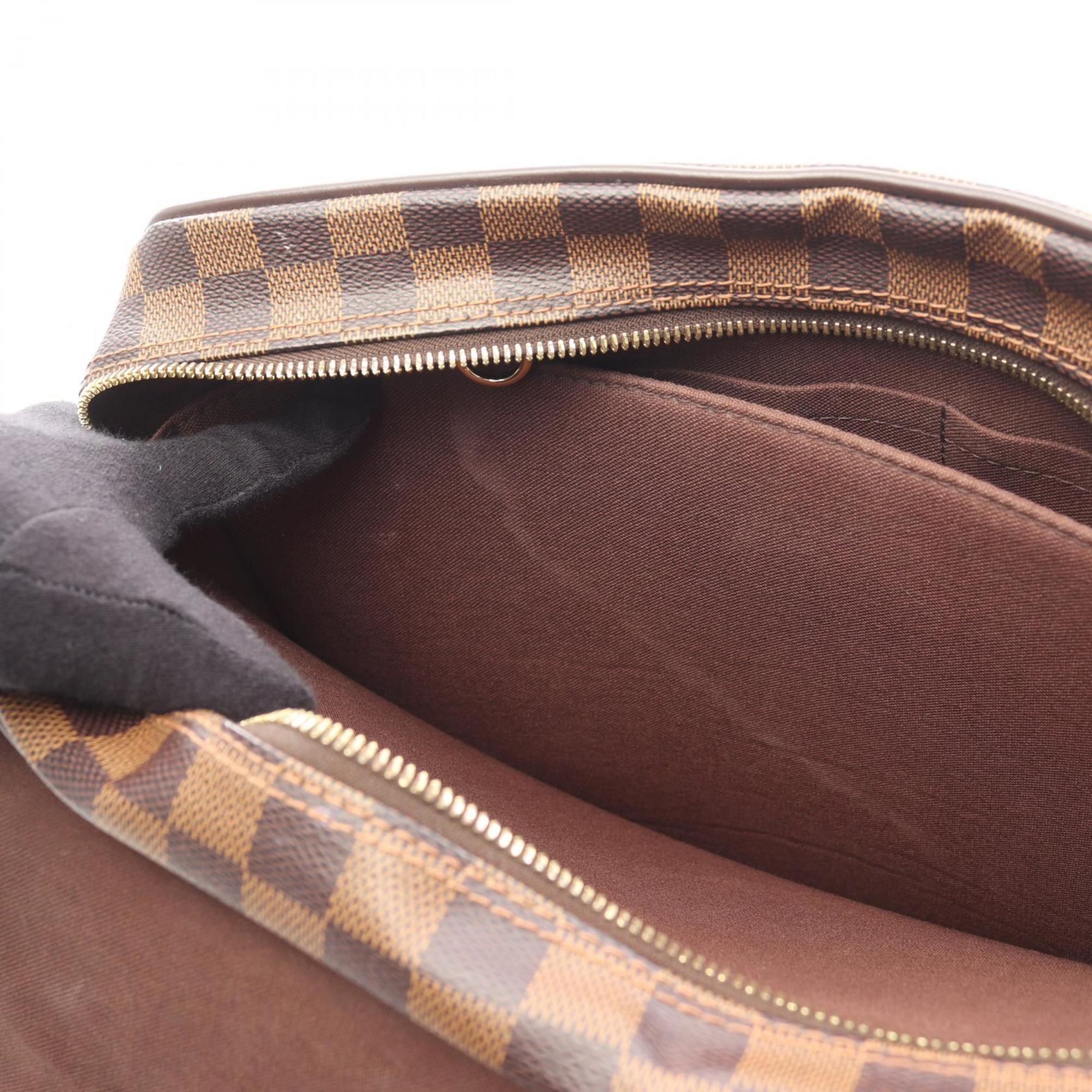 Louis Vuitton Brown Damier Canvas Coated Canvas Leather Damier Canvas Handbag Shoulder Bag