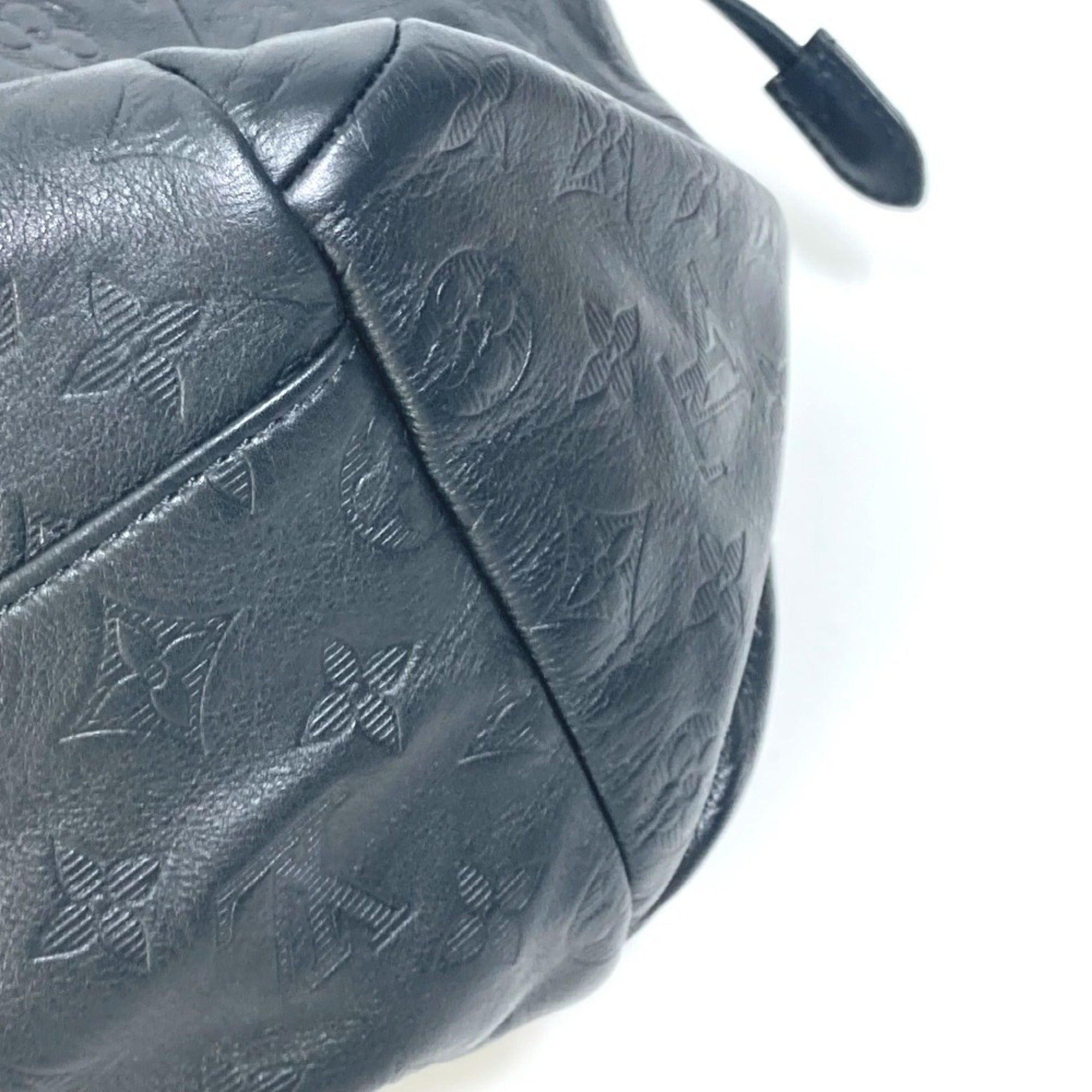 Louis Vuitton Black Leather Backpack