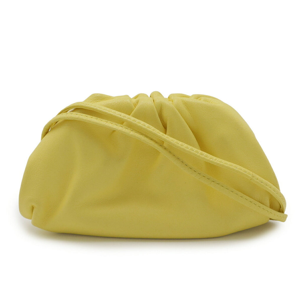 Bottega Veneta Yellow Leather Coin Purse/Coin Case
