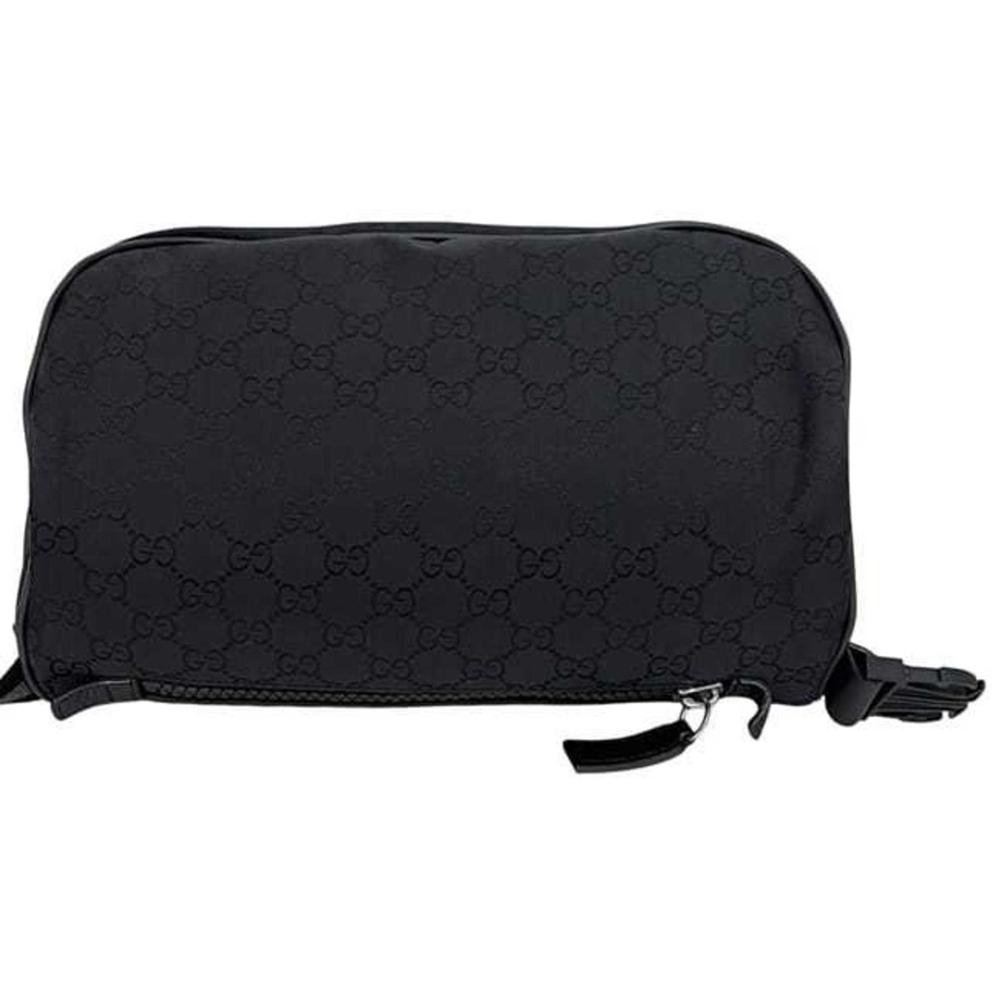Gucci Black Nylon Fanny Pack Sling Bag (Pre-Owned)