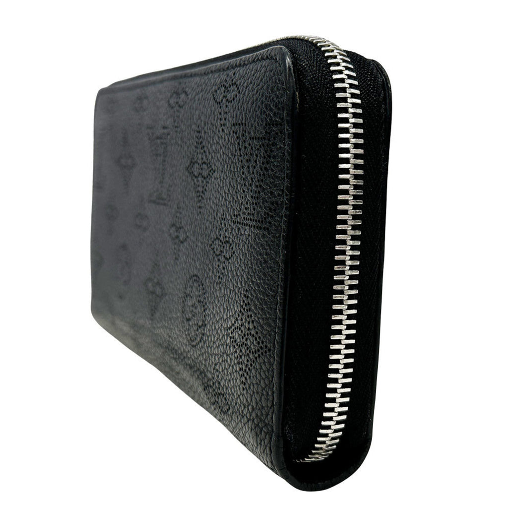 Louis Vuitton Black Noir Mahina Leather Long Wallet