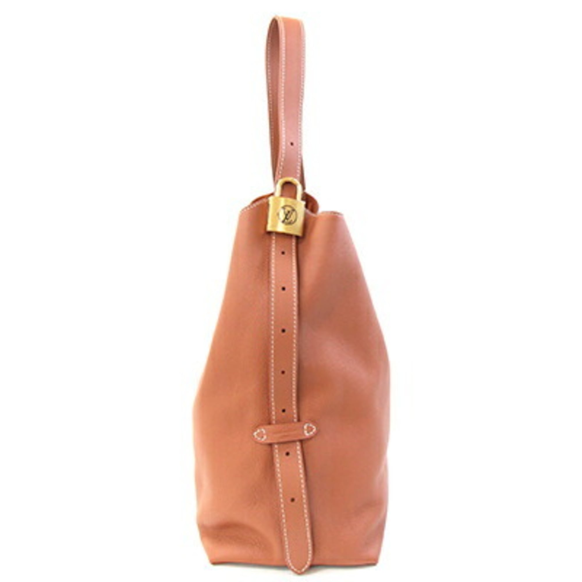 Louis Vuitton Cognac Leather Shoulder Bag