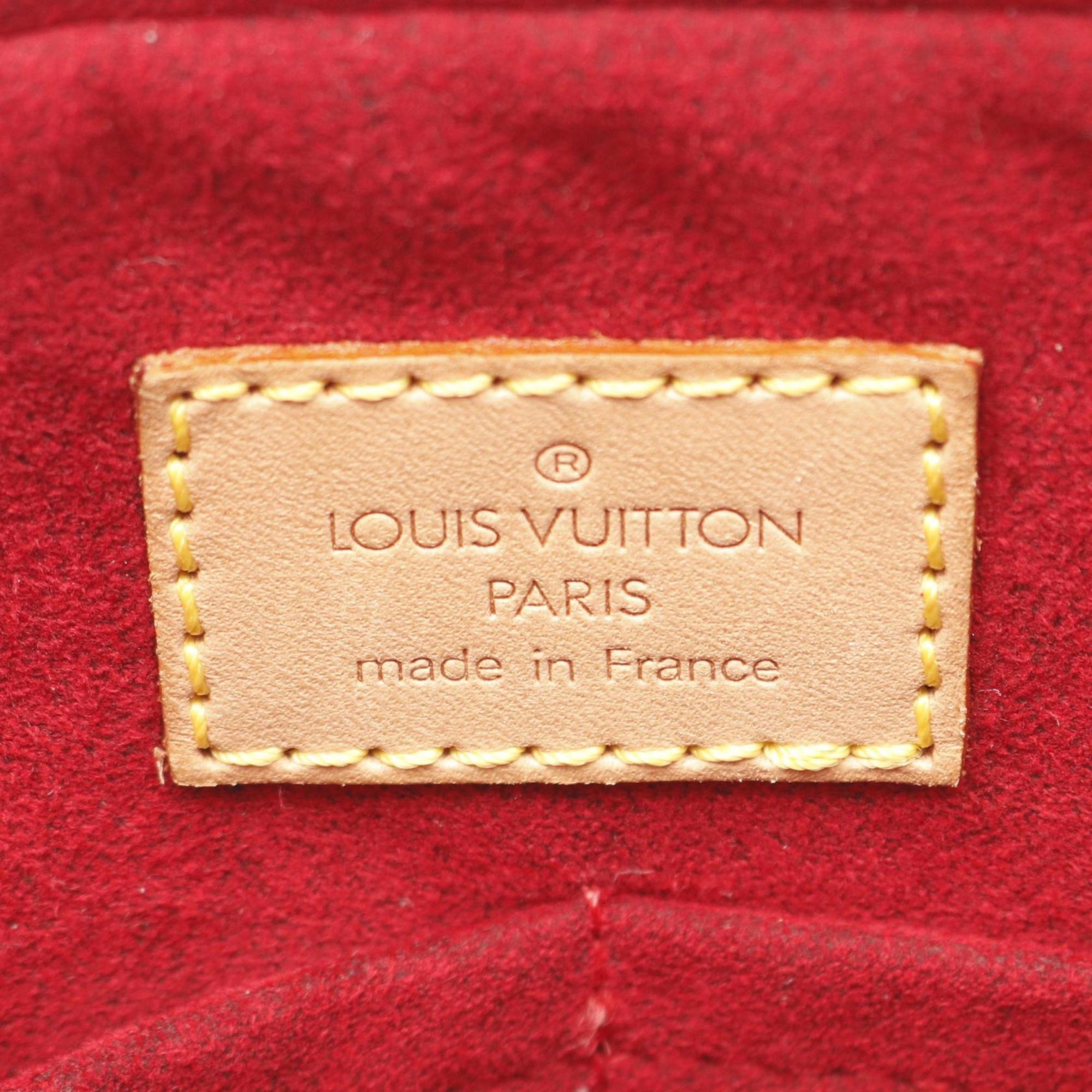 Louis Vuitton Brown Monogram Leather Handbag