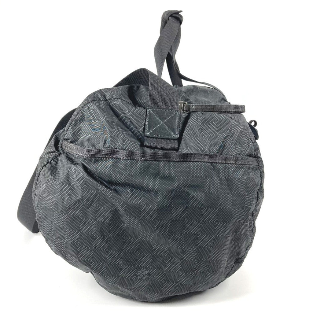 Louis Vuitton Black Damier Canvas Boston Bag Shoulder Bag