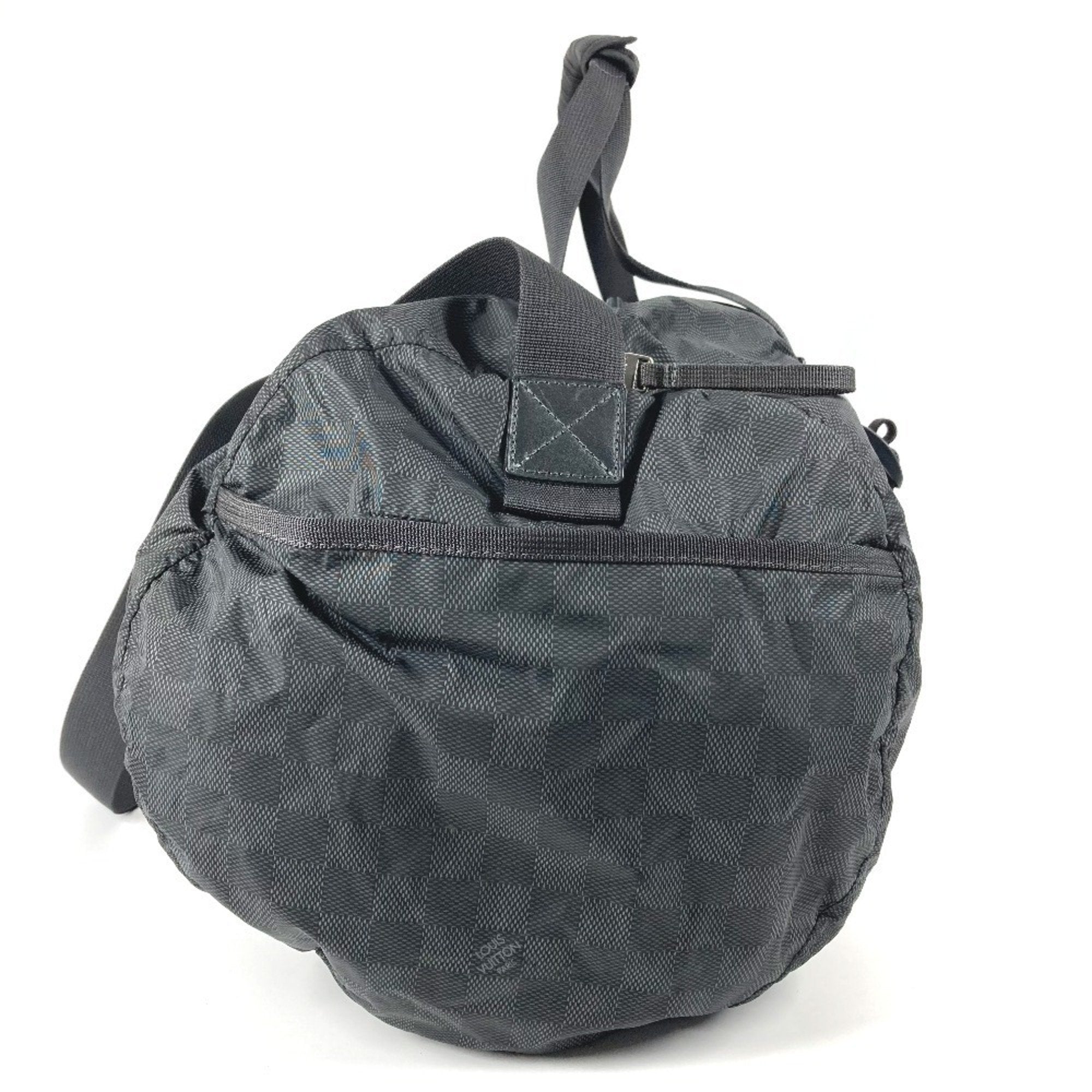 Louis Vuitton Black Damier Canvas Boston Bag Shoulder Bag