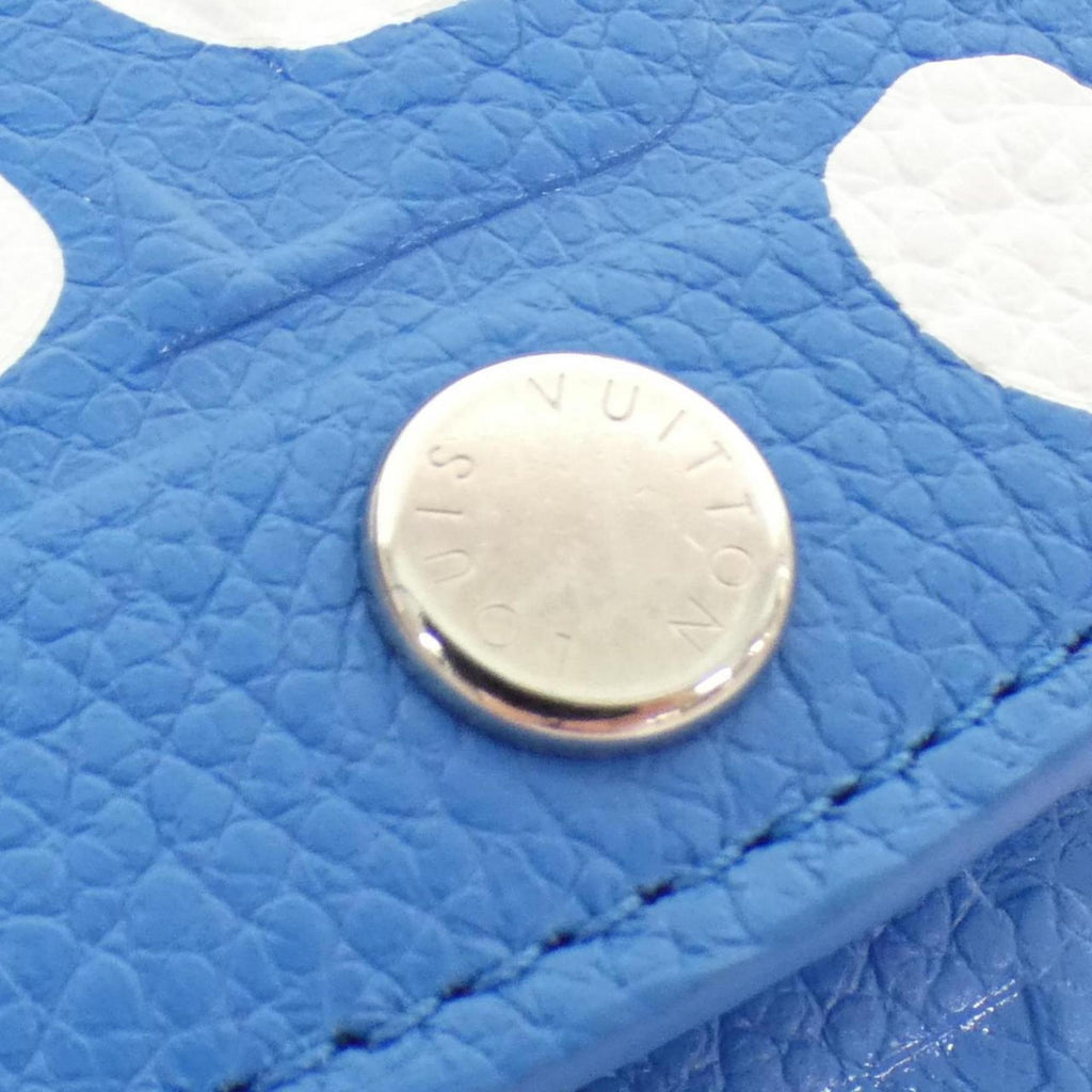Louis Vuitton Monogram Empreinte Blanc Blue Leather Coin Purse/Coin Case