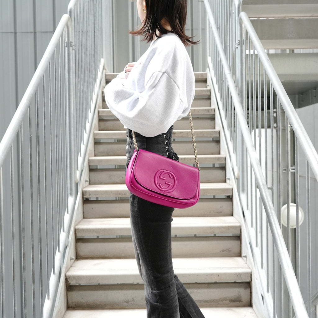Gucci Soho Pink Shoulder Bag (Pre-Owned)