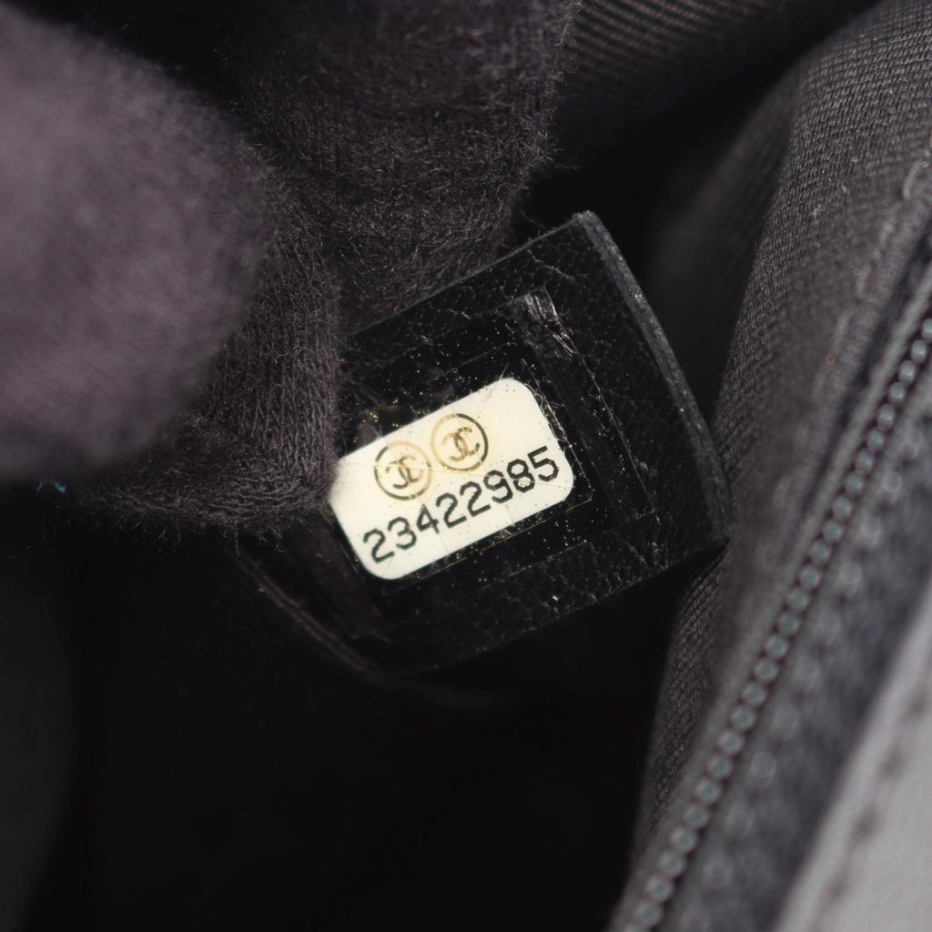 Chanel Black Leather Handbag Shoulder Bag