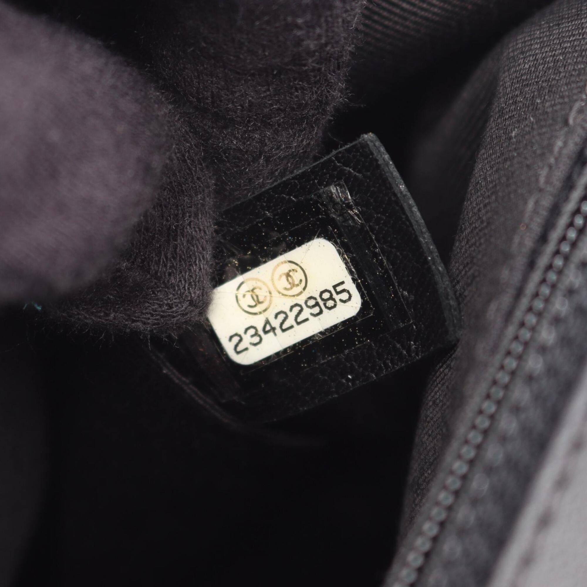 Chanel Black Leather Handbag Shoulder Bag