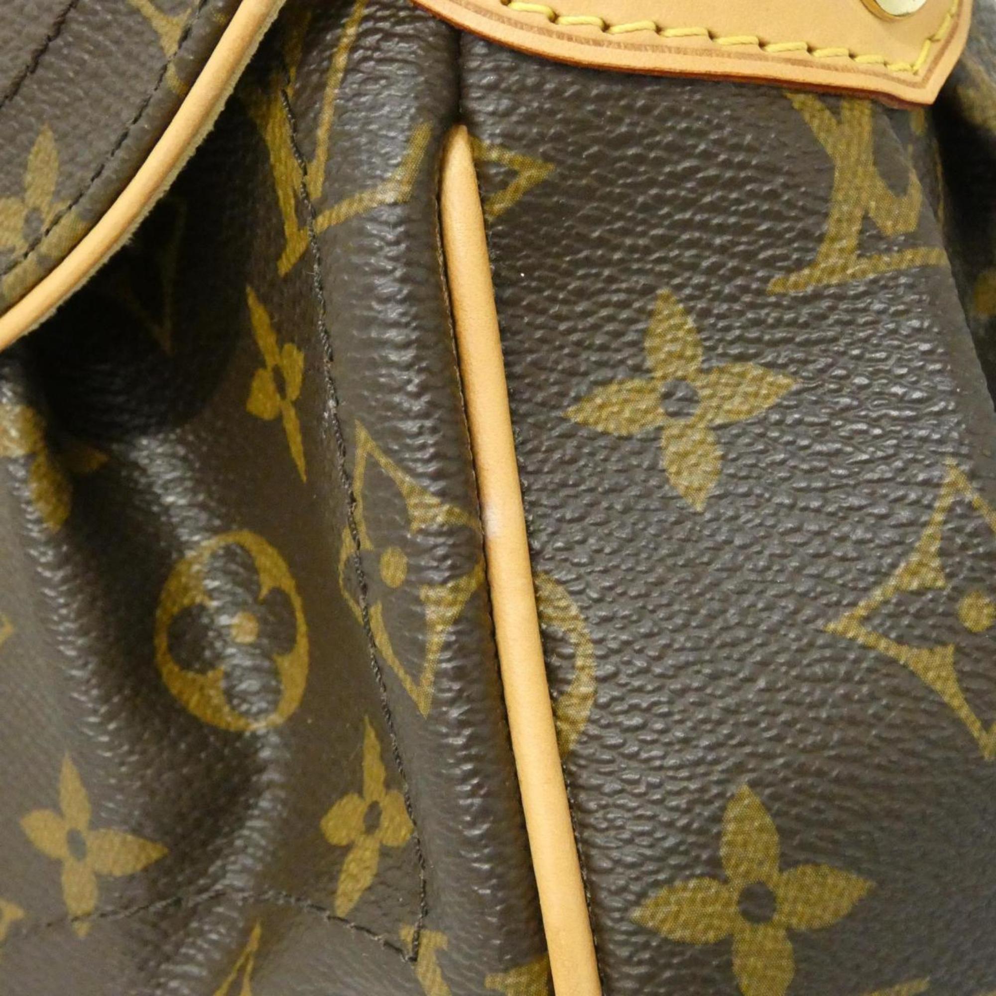 Louis Vuitton Brown Coated Canvas Shoulder Bag