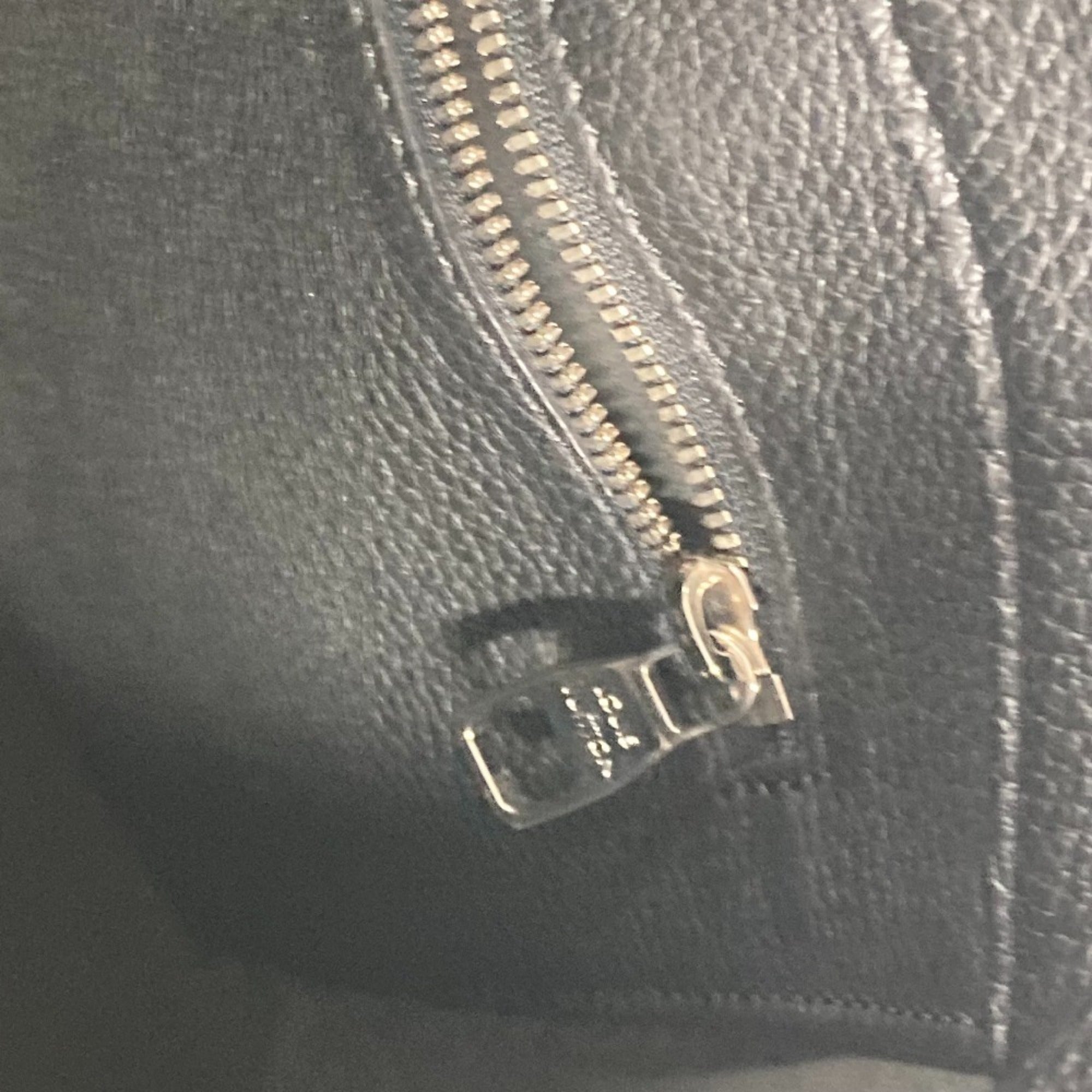 Louis Vuitton Black Noir Leather Shoulder Bag Tote Bag