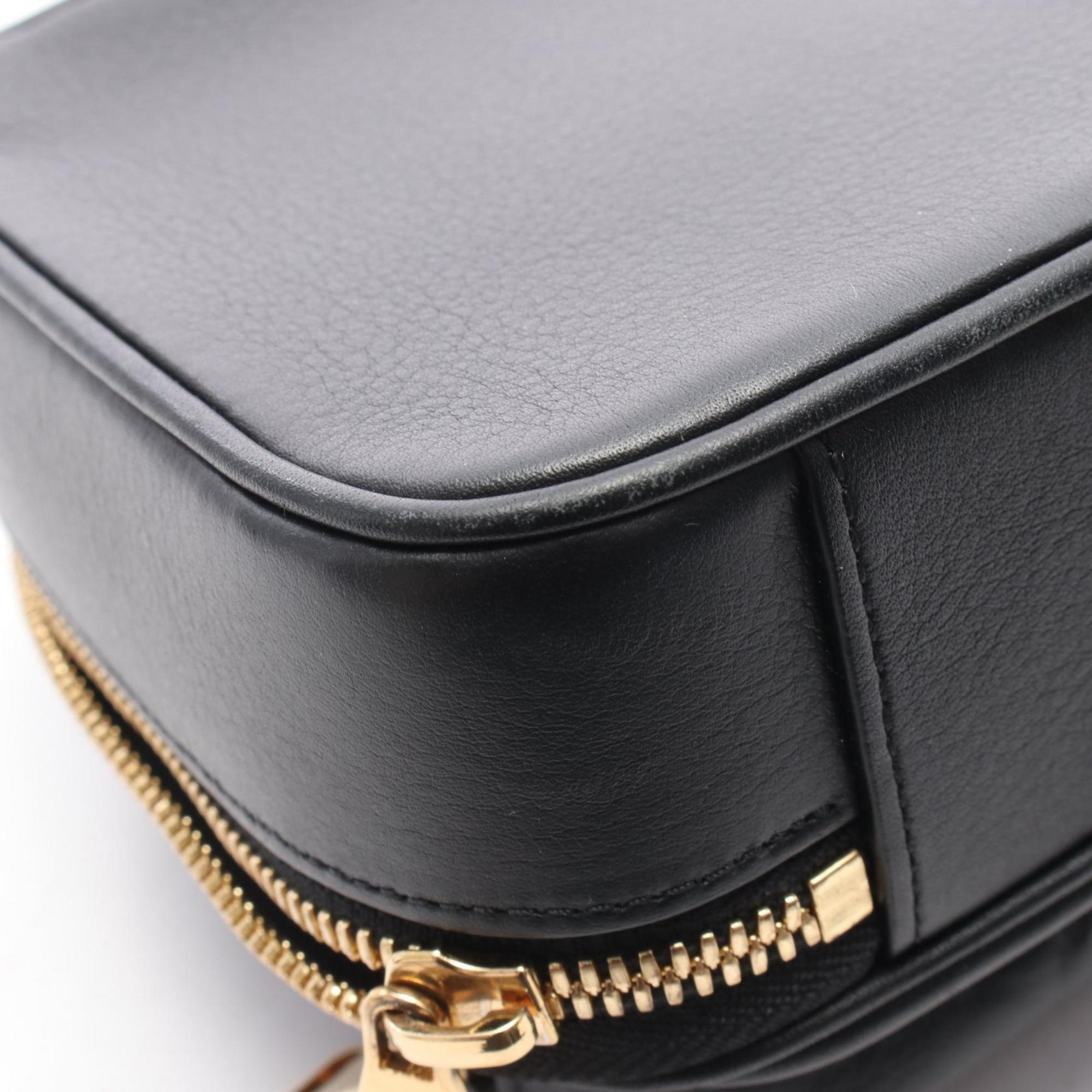 Louis Vuitton Black Leather Shoulder Bag
