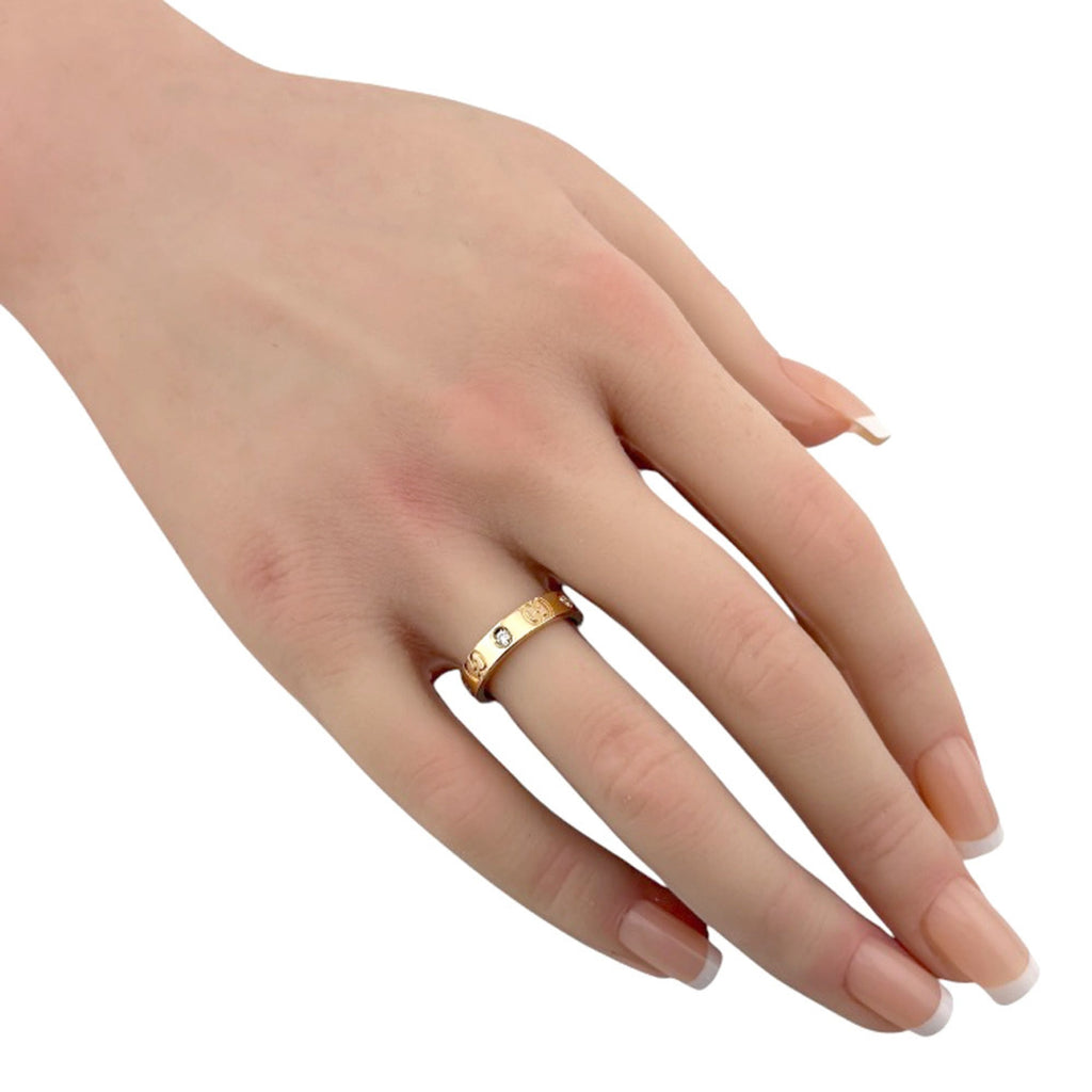 Gucci Pink Gold Pink Gold (18K) Band Ring (Pre-Owned)
