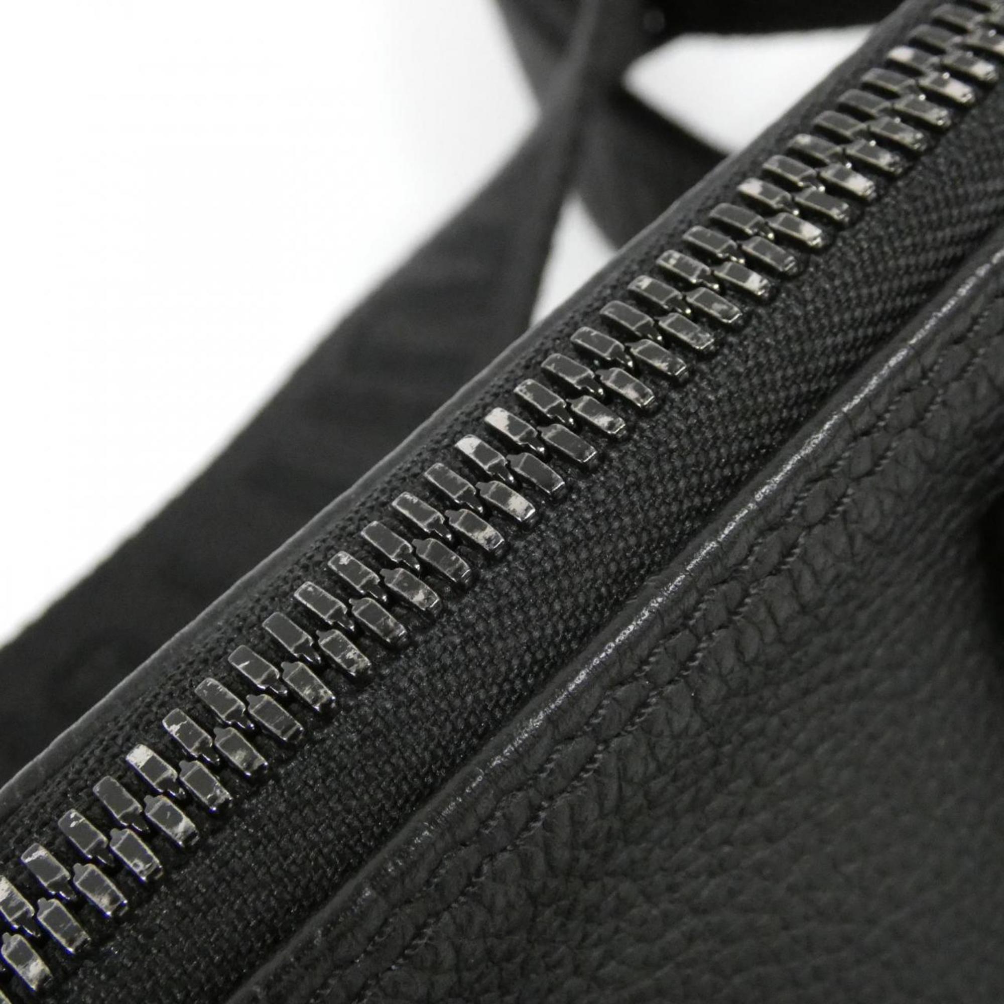 Louis Vuitton Black Leather Boston Bag