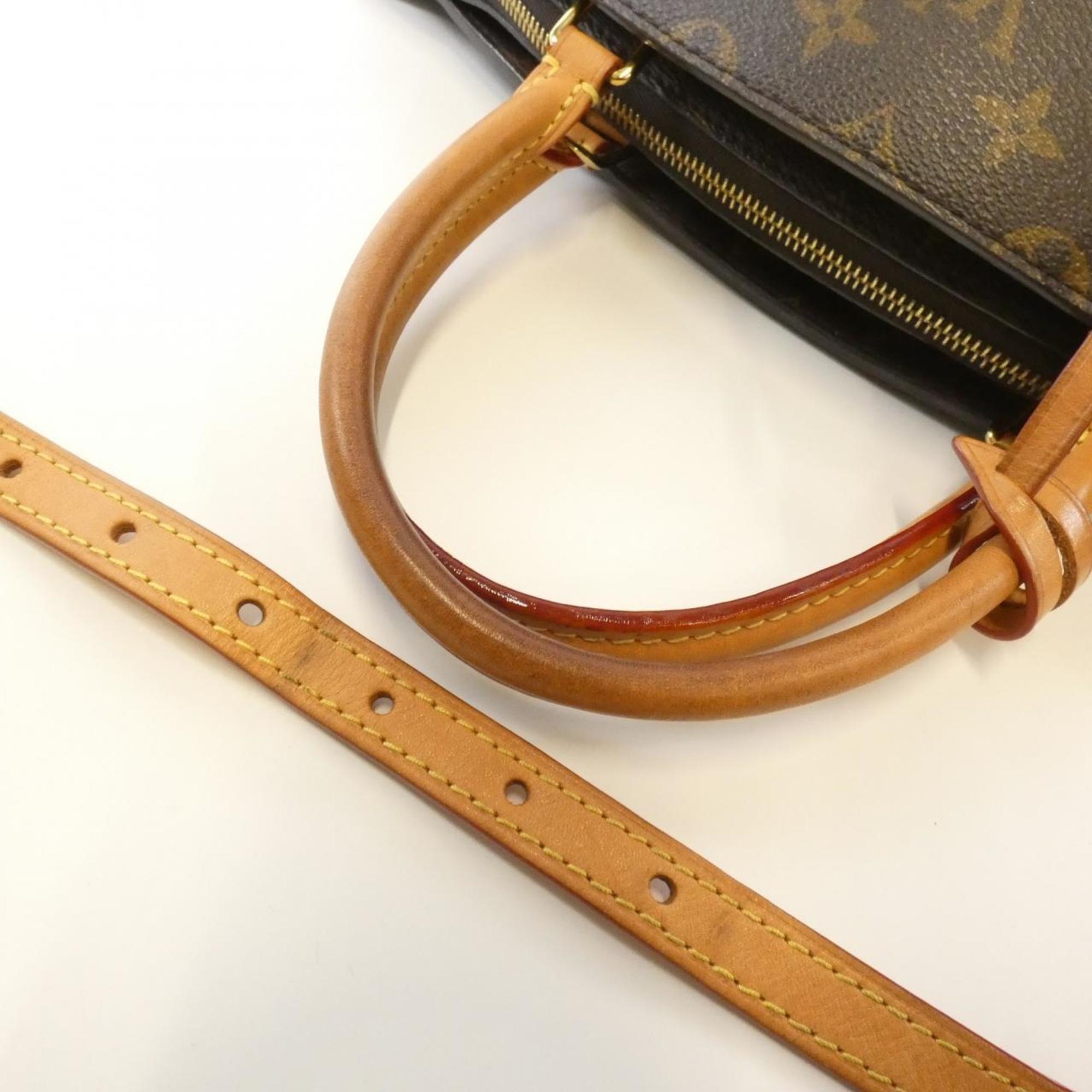 Louis Vuitton Marron Coated Canvas Handbag
