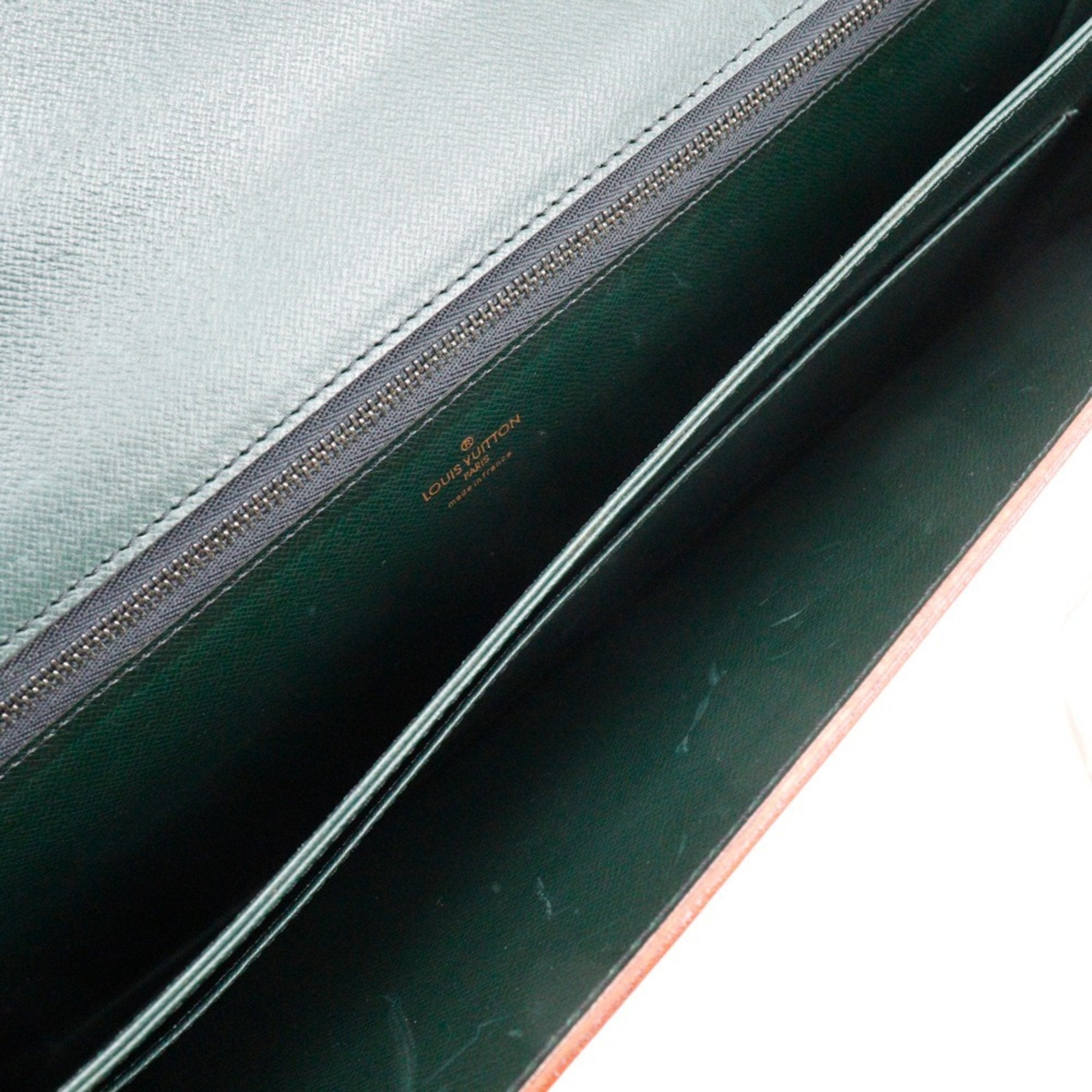 Louis Vuitton Brown Camel Nomade Leather Briefcase