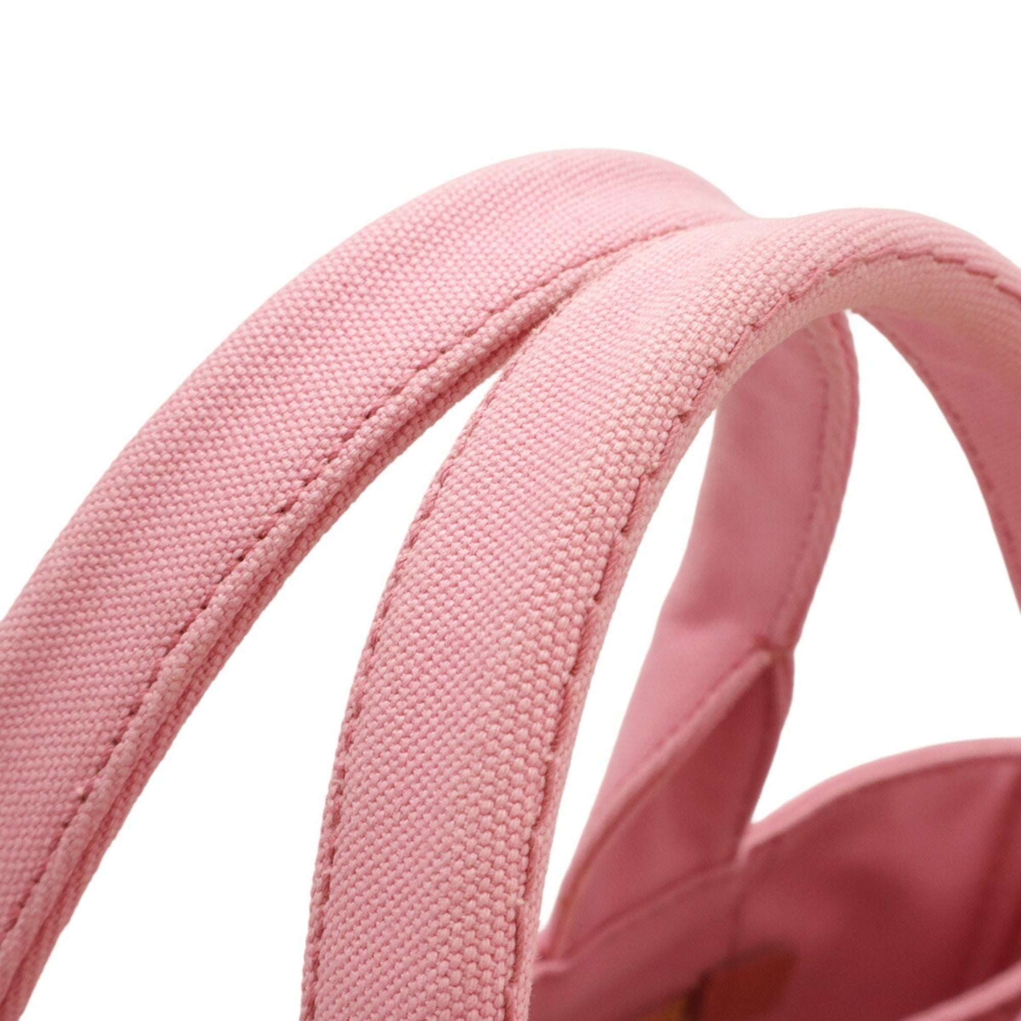 Prada Canapa Pink Canvas Handbag Tote Bag