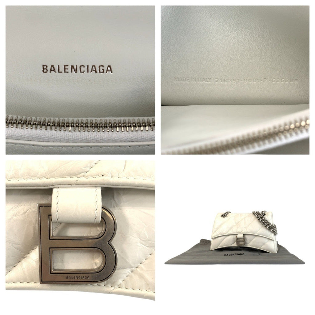 Balenciaga White Leather Shoulder