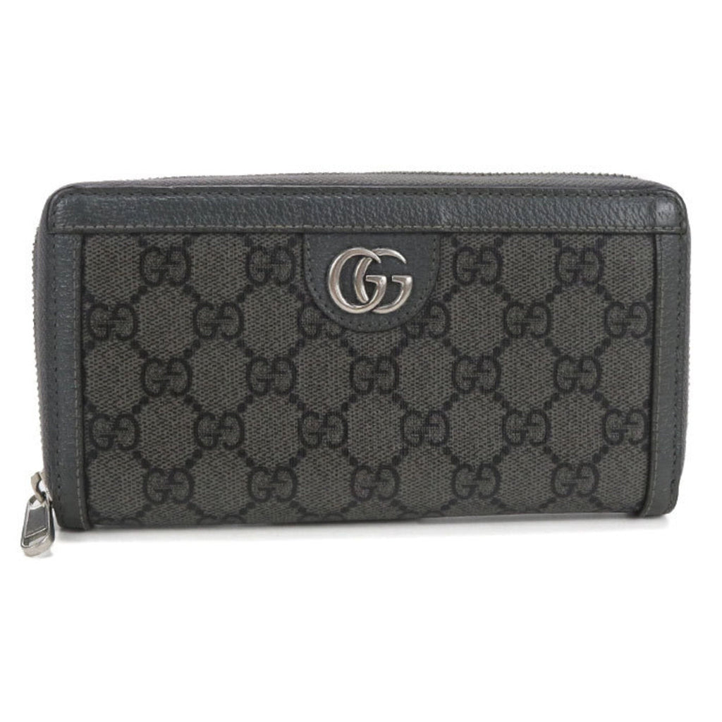 Gucci Gray Pvc Long Wallet (Bi-Fold) (Pre-Owned)