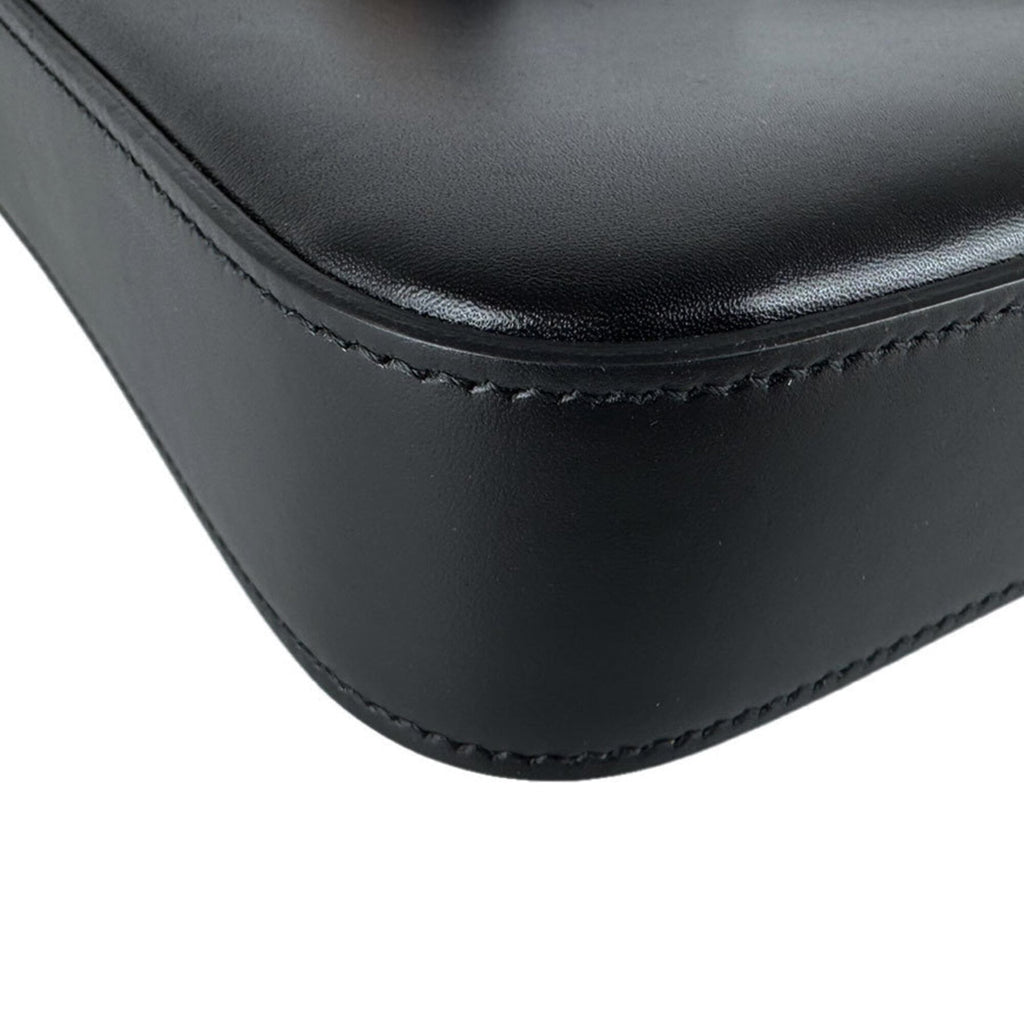 Gucci Black Leather Handbag Shoulder Bag (Pre-Owned)