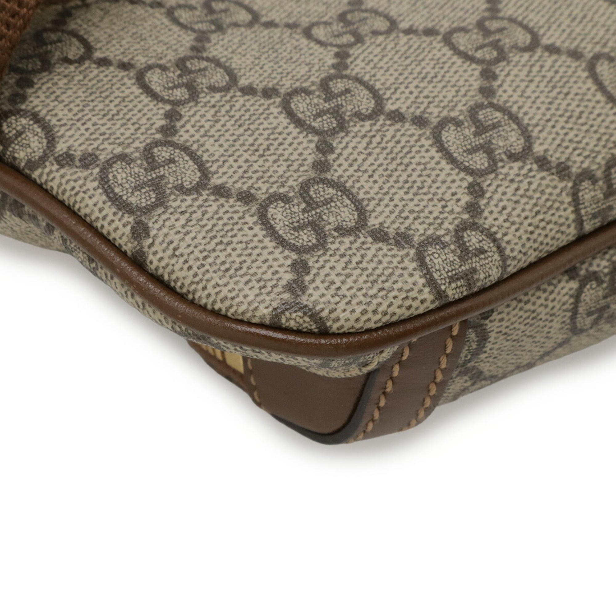Gucci Beige Brown Leather Sling Bag (Pre-Owned)