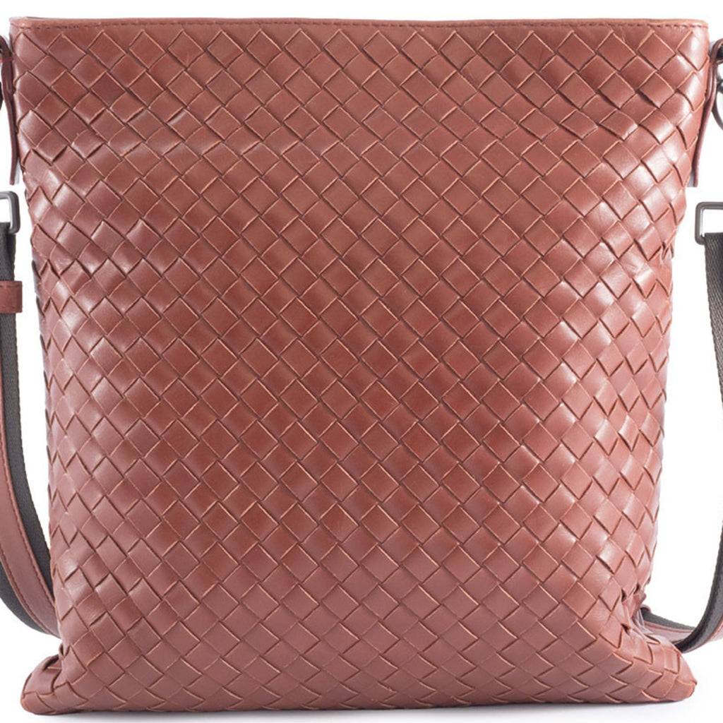 Bottega Veneta Intrecciato Brown Leather Shoulder Bag