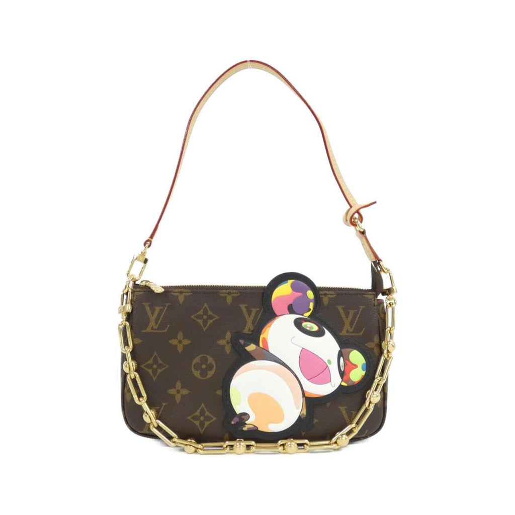 Louis Vuitton Brown Coated Canvas Pochette Pouch