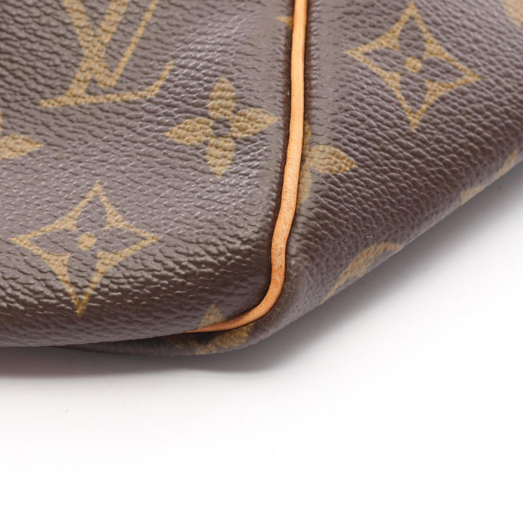 Louis Vuitton Brown Coated Canvas Pvc Monogram Leather Boston Bag