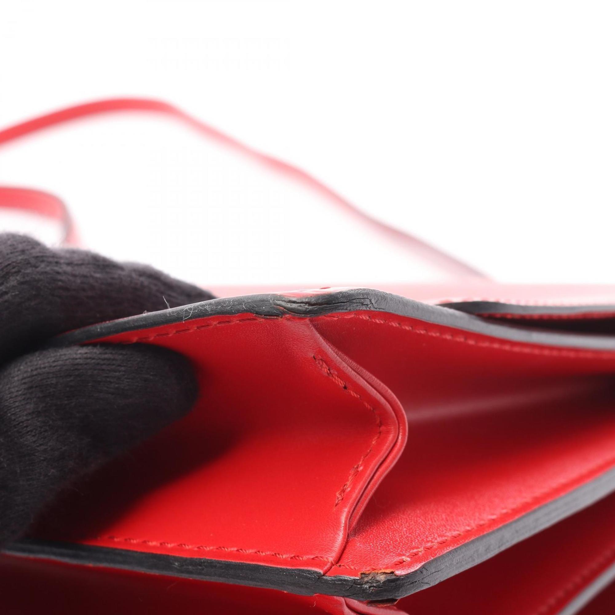 Louis Vuitton Castilian Red Red Color Leather Shoulder Bag