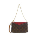 Louis Vuitton Brown Coated Canvas Shoulder Bag