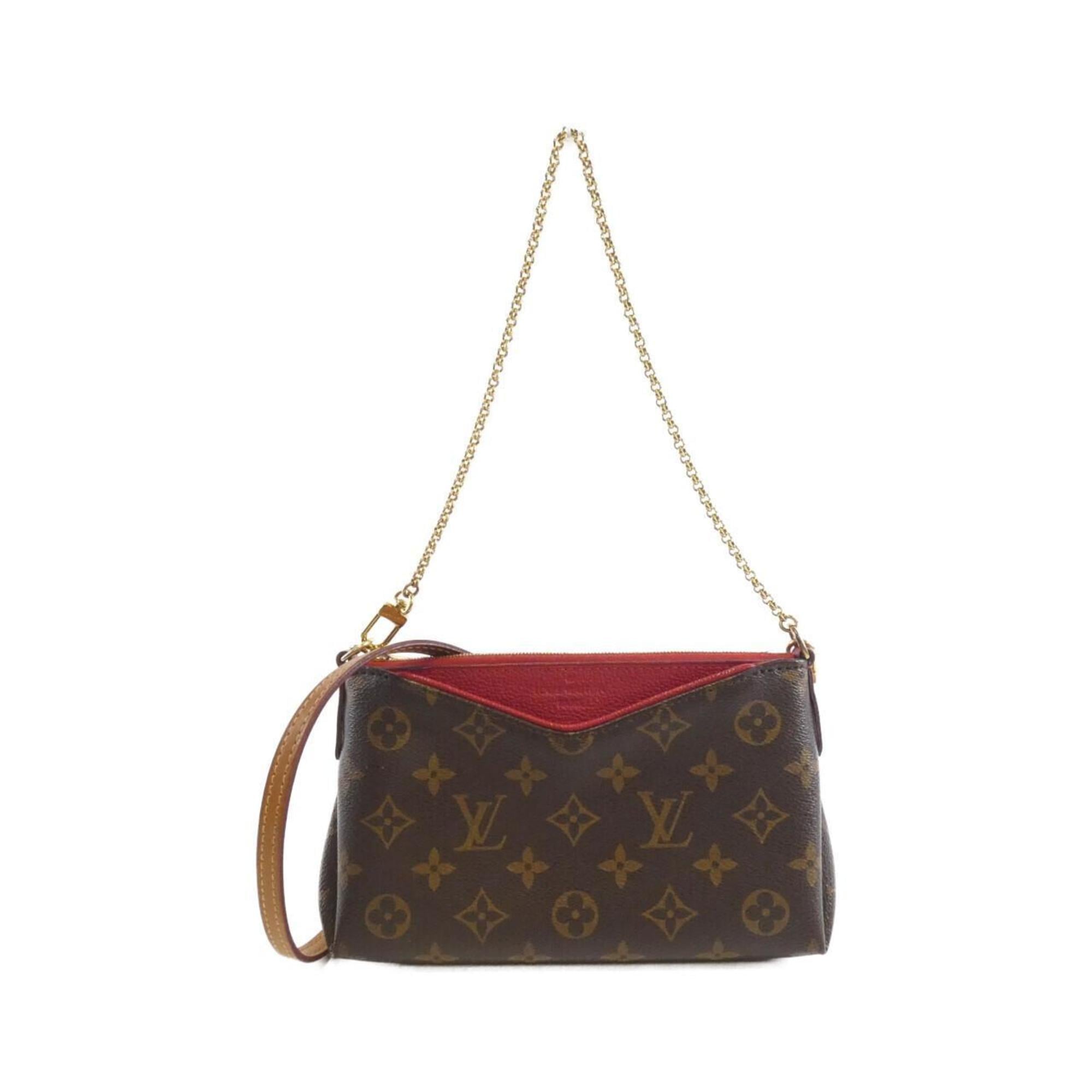 Louis Vuitton Brown Coated Canvas Shoulder Bag