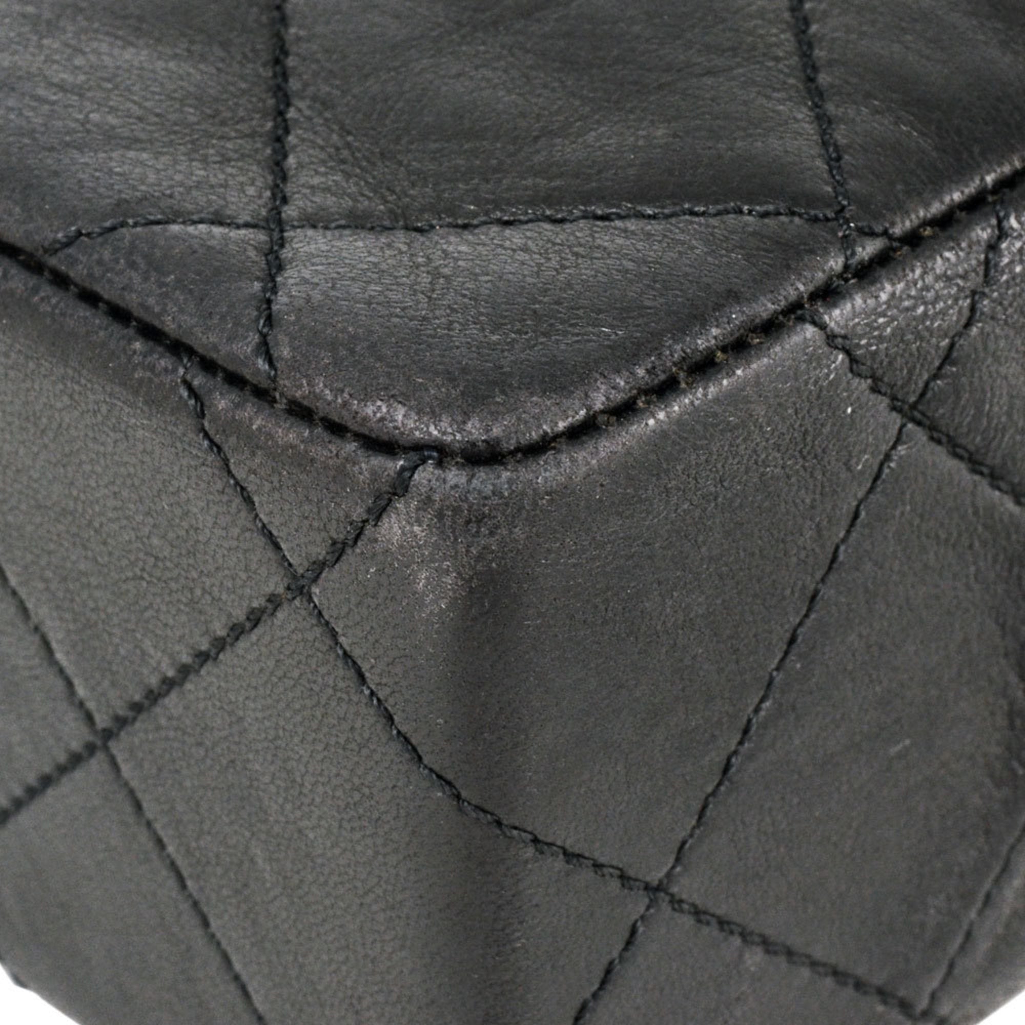 Chanel Black Leather Shoulder Bag