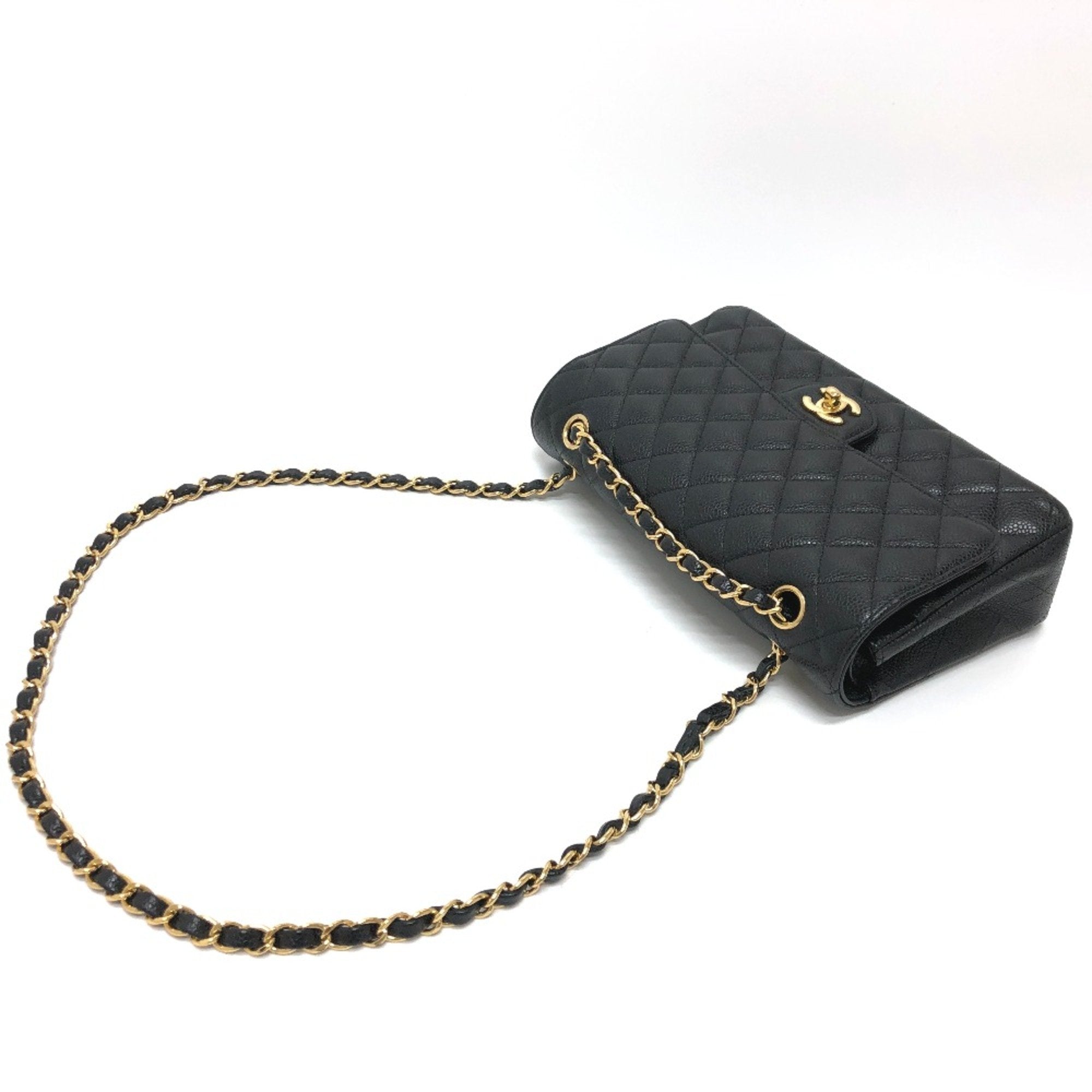 Chanel Black Leather Shoulder Bag